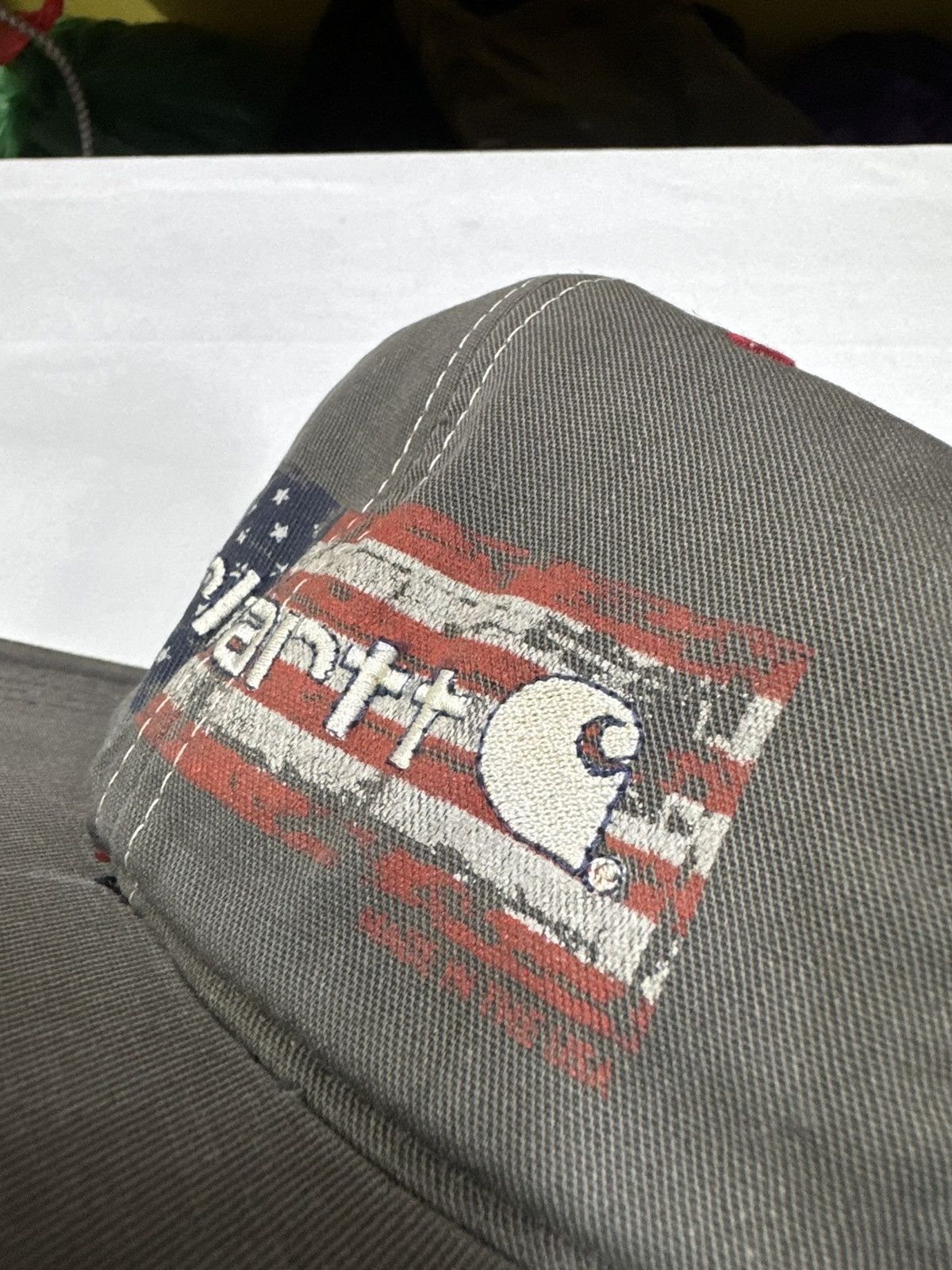 Carhartt Carhartt American Flag Strapback Hat Size ONE SIZE - 8 Thumbnail
