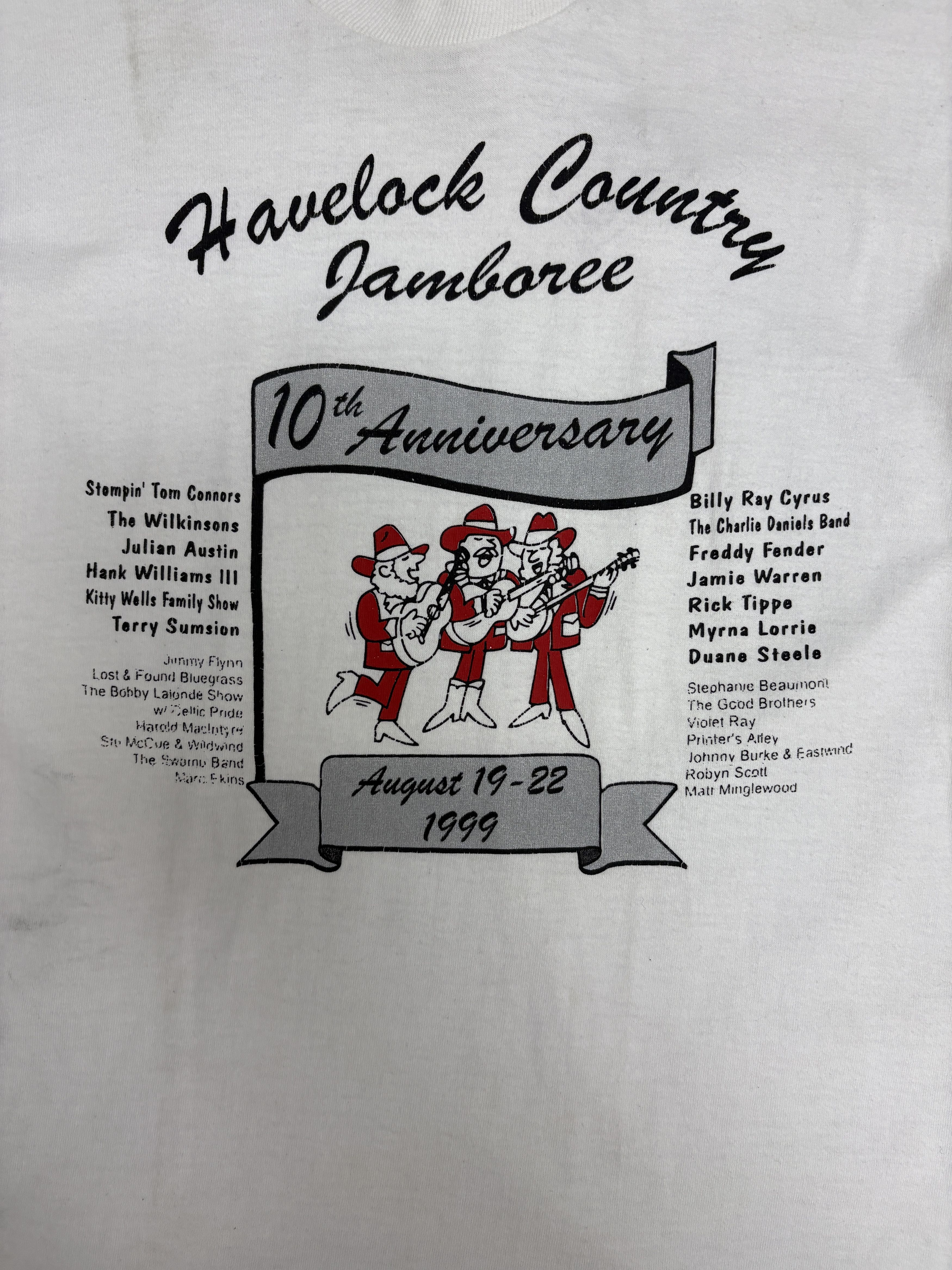 Vintage Havelock Country Jamboree 1999 Vintage White T-Shirt Tee Size US M / EU 48-50 / 2 - 2 Thumbnail