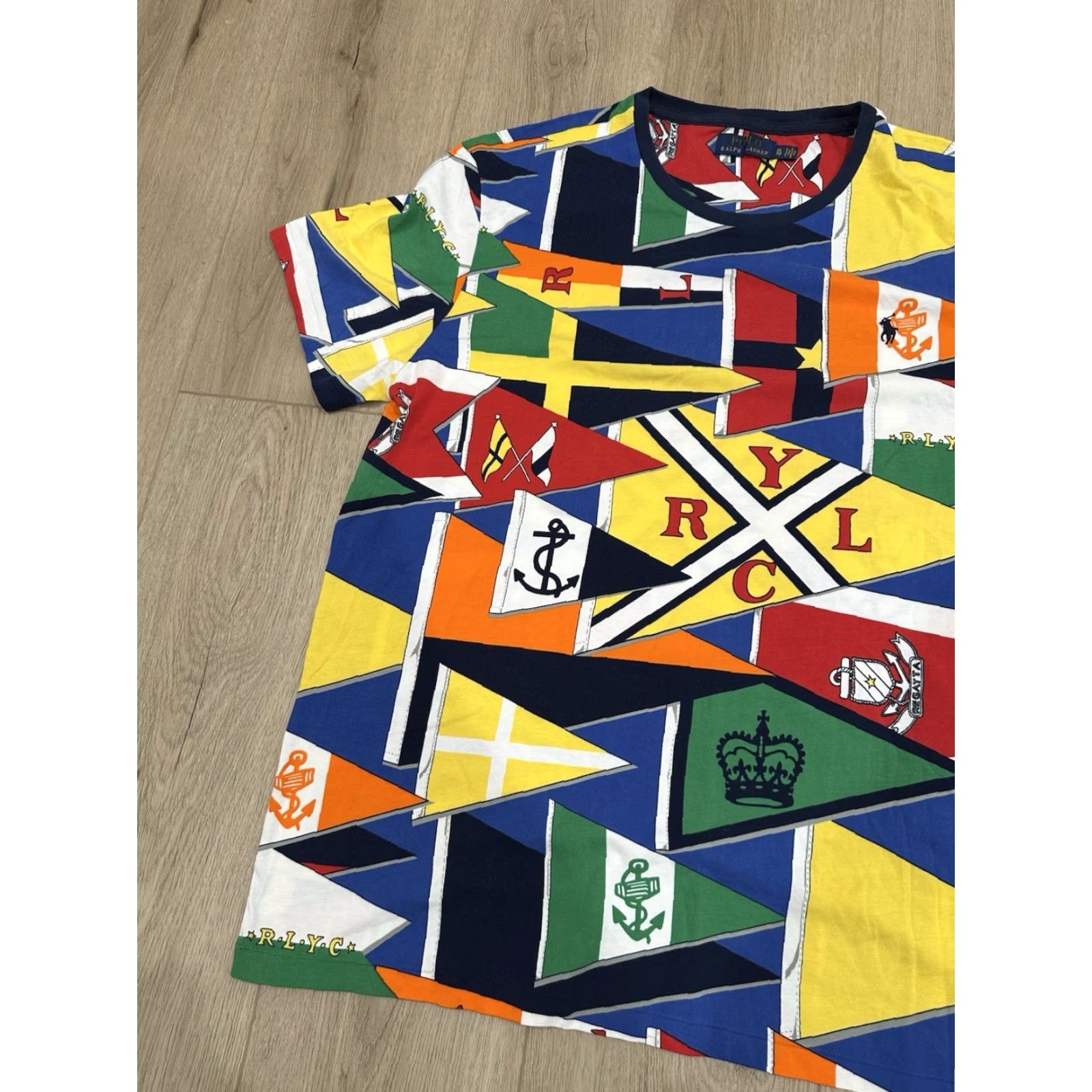 Polo Ralph Lauren Mens Polo Ralph Lauren RLYC Flag Print Yacht Club Shirt XL Size US XL / EU 56 / 4 - 3 Thumbnail