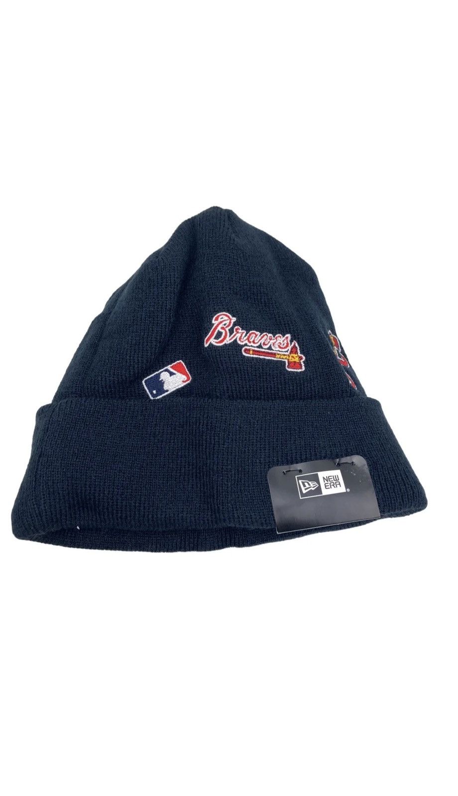 MLB × New Era New Era Braves MLB Cuffed Knit Beanie Size ONE SIZE - 3 Thumbnail