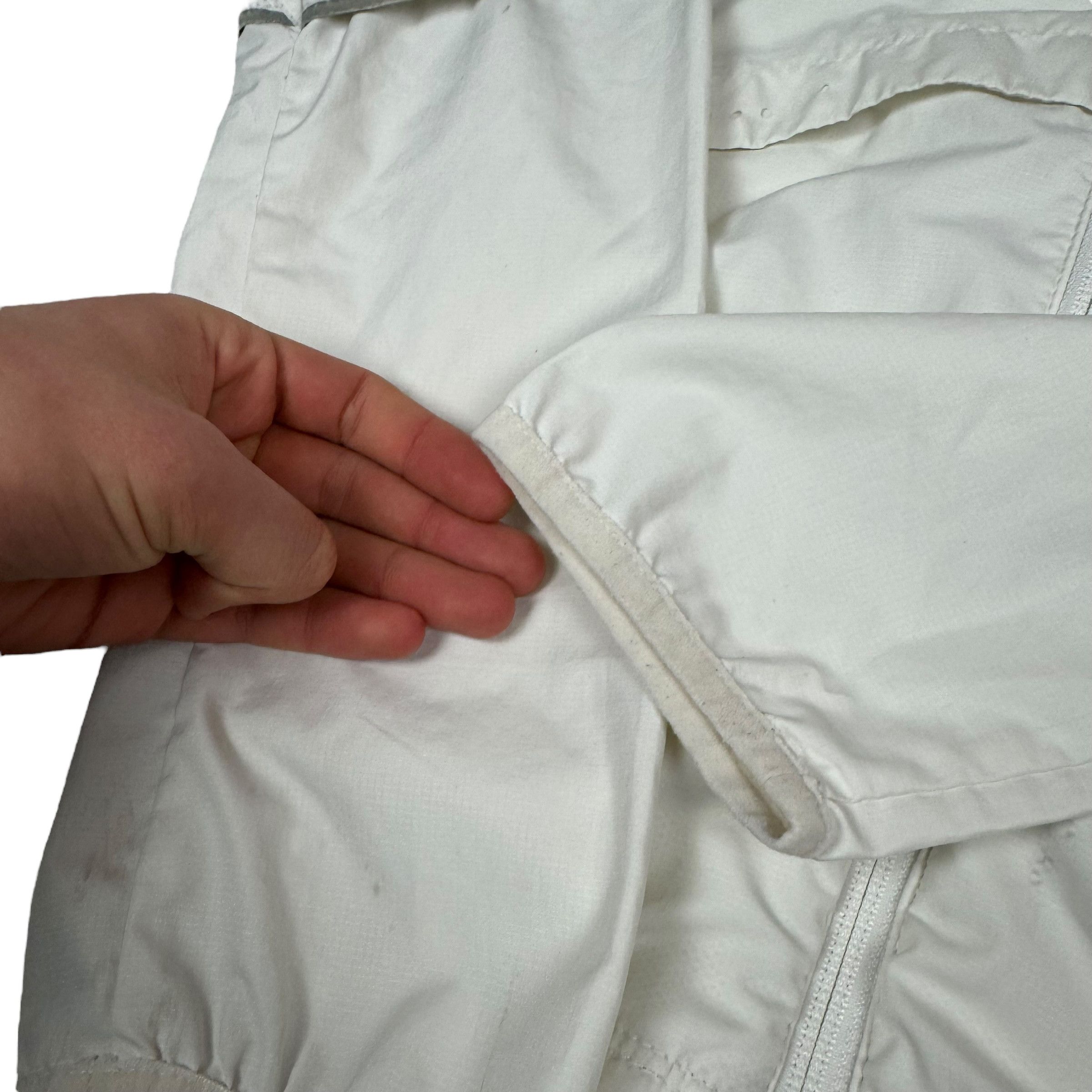 Nike × Vintage Nike Women's White Solo Swoosh Hooded Full Zip Jacket Large Size L / US 10 / IT 46 - 9 Thumbnail