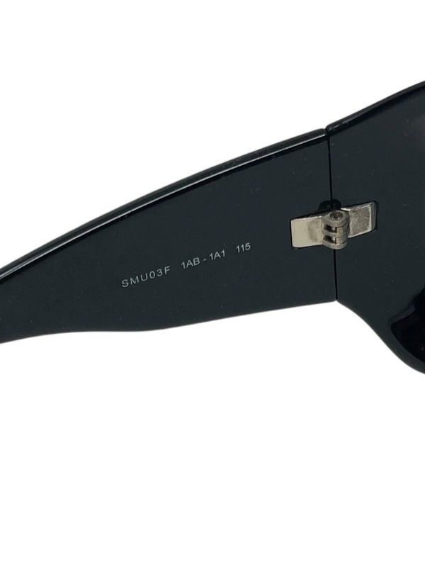 Miu Miu Miu Miu SMU03F Black Shield Sunglasses, c. 2020s Size ONE SIZE - 9 Thumbnail