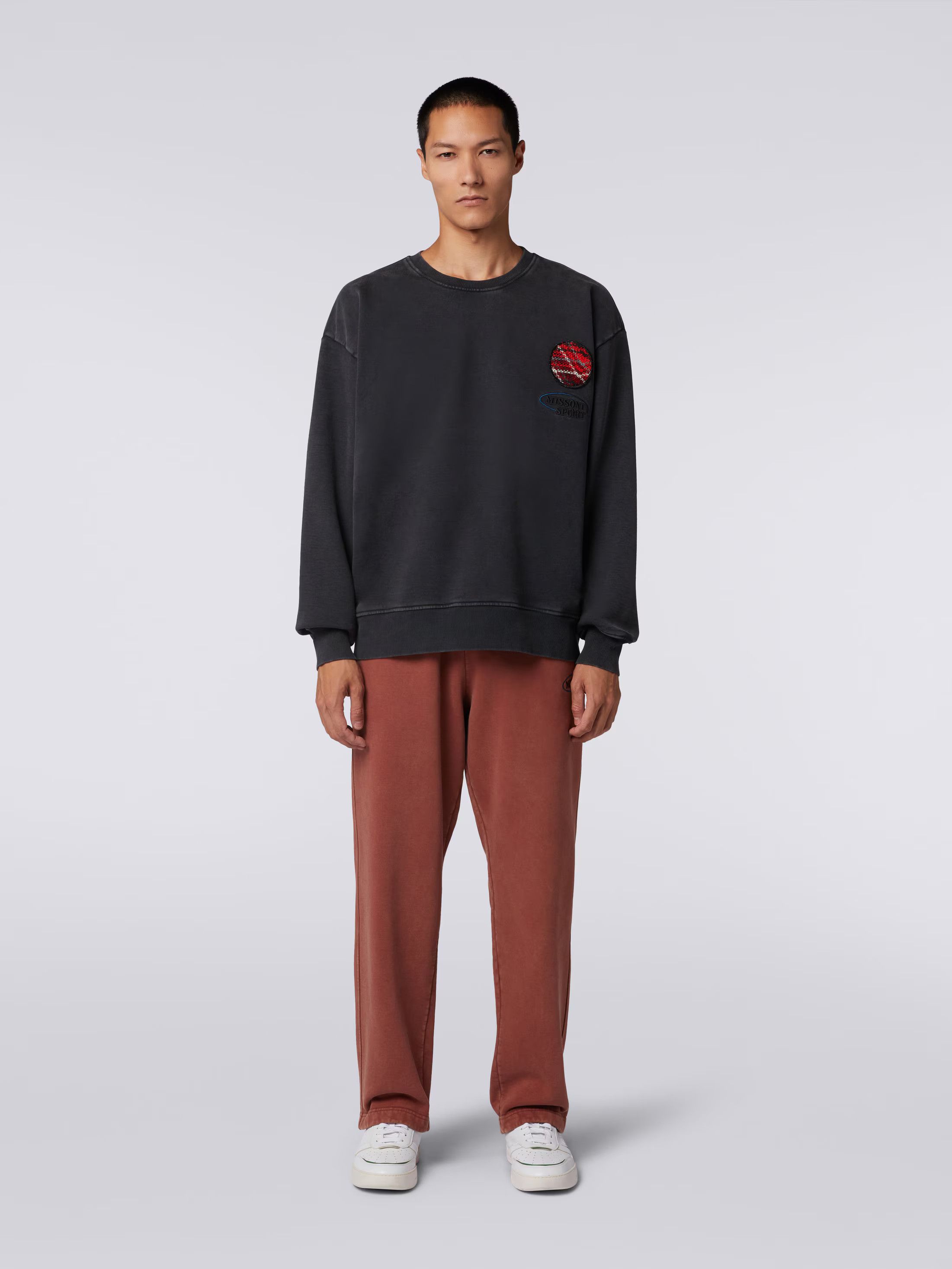 Missoni o1mle1025 Logo knit Sweatpants & Joggers in Rust Brown Size US 34 / EU 50 - 2 Thumbnail