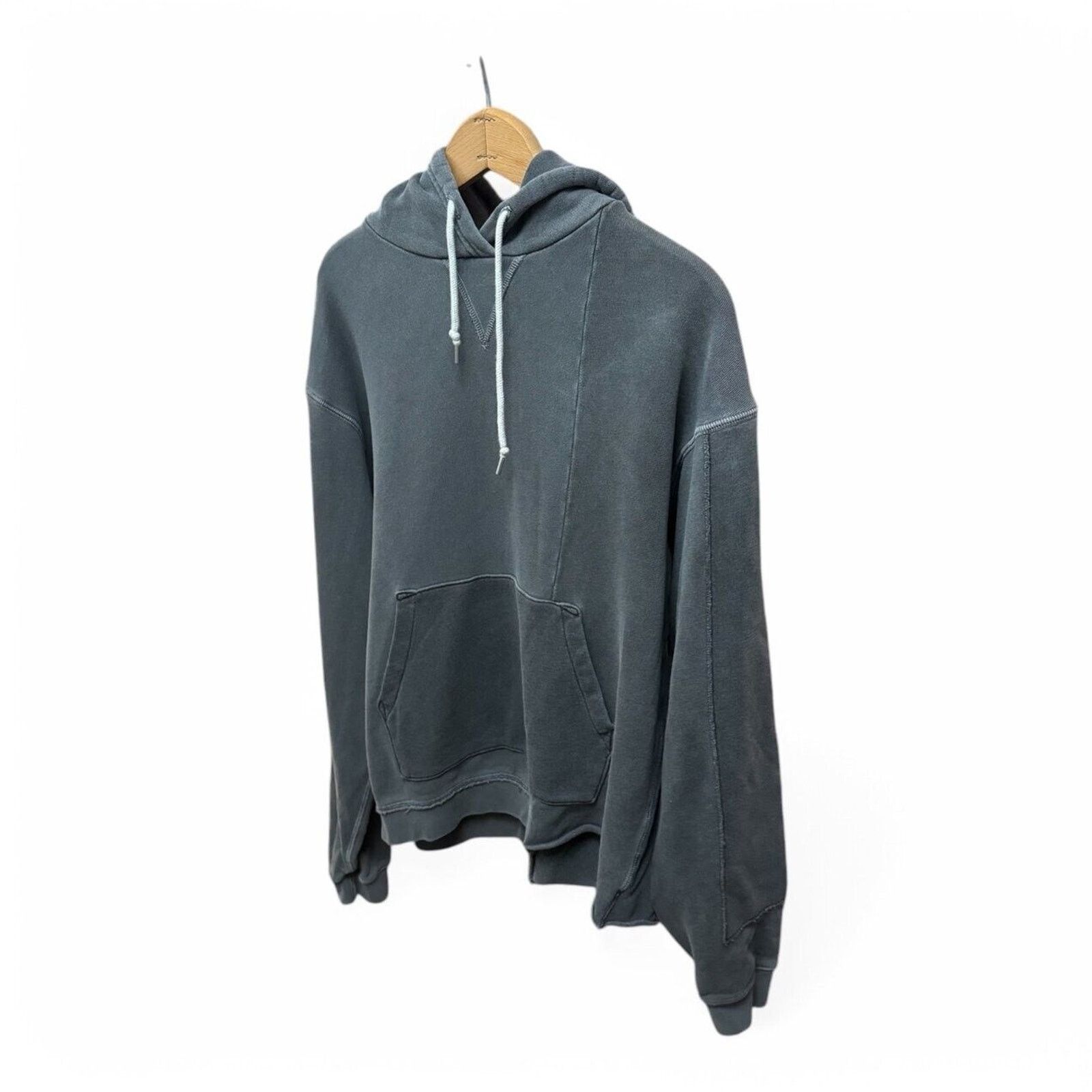 John Elliott John Elliott Faded Gray Reconstructed Vintage Hoodie Size L Size US L / EU 52-54 / 3 - 2 Thumbnail