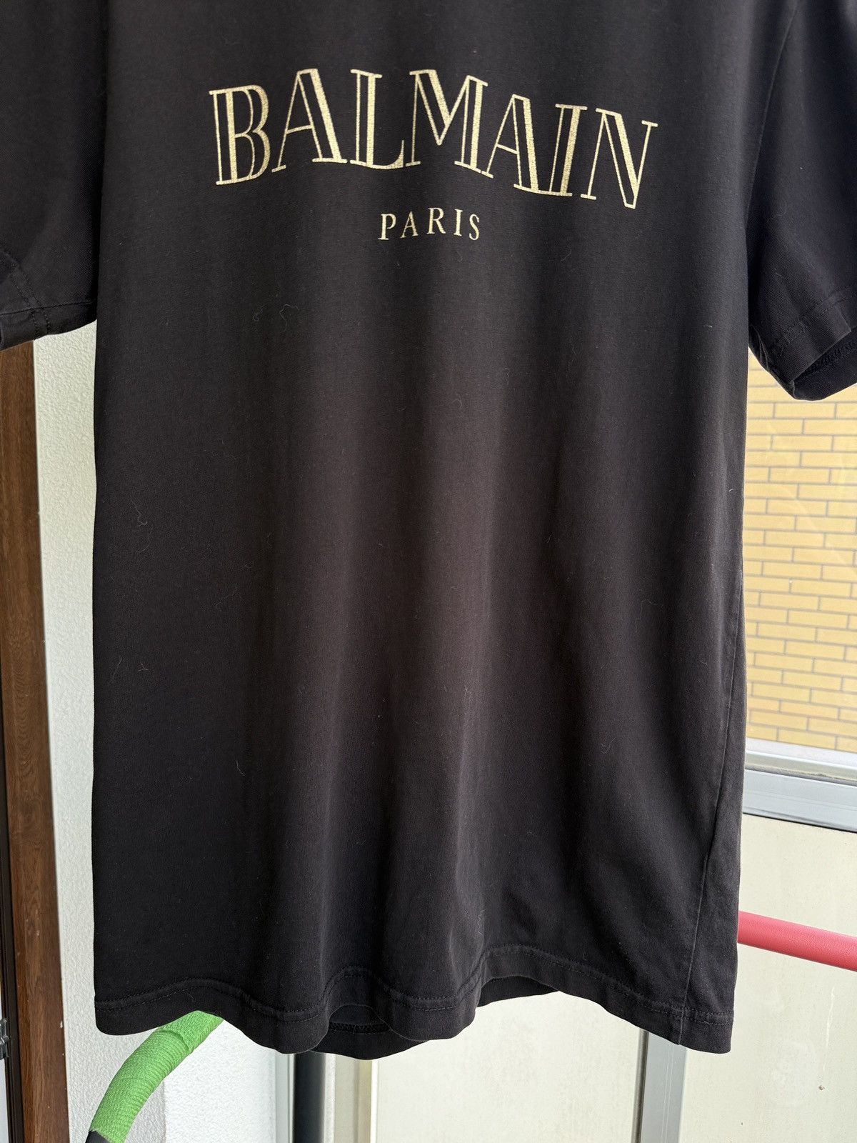 Balmain Balmain Paris Gold Logo T Shirt Size US XL / EU 56 / 4 - 3 Thumbnail