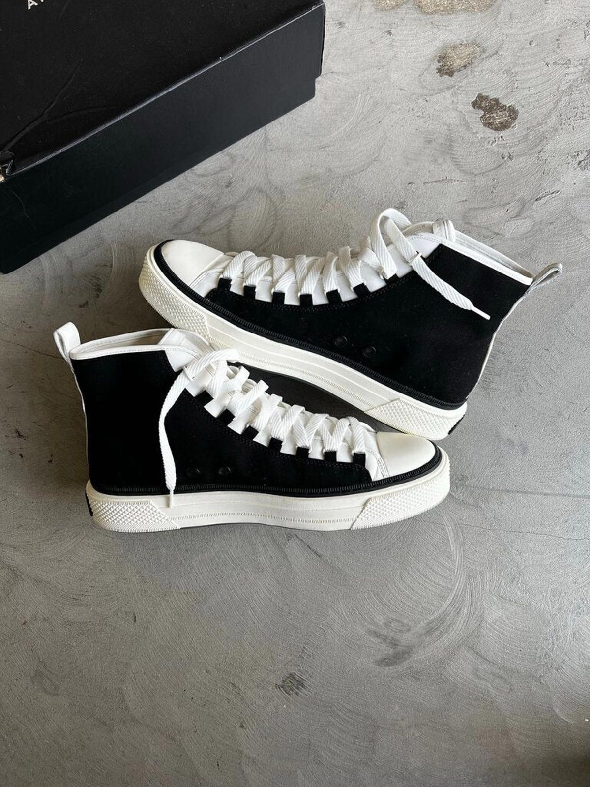 Amiri Amiri Chuck High Black/White Sz. 48 Size US 15 / EU 48 - 2 Thumbnail
