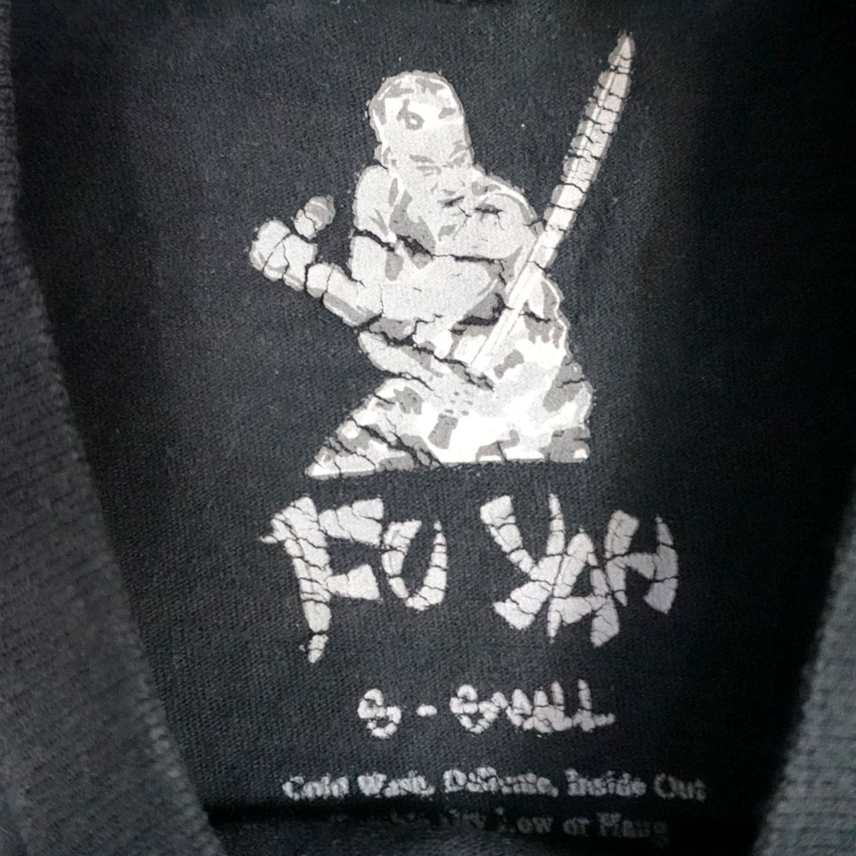 Doublet VINTAGE Kung Fu Hip Hop Mens T-Shirt S Black Double-Sided Short Sleeve Crew Neck Columbia Maryland Mens Size US S / EU 44-46 / 1 - 2 Thumbnail