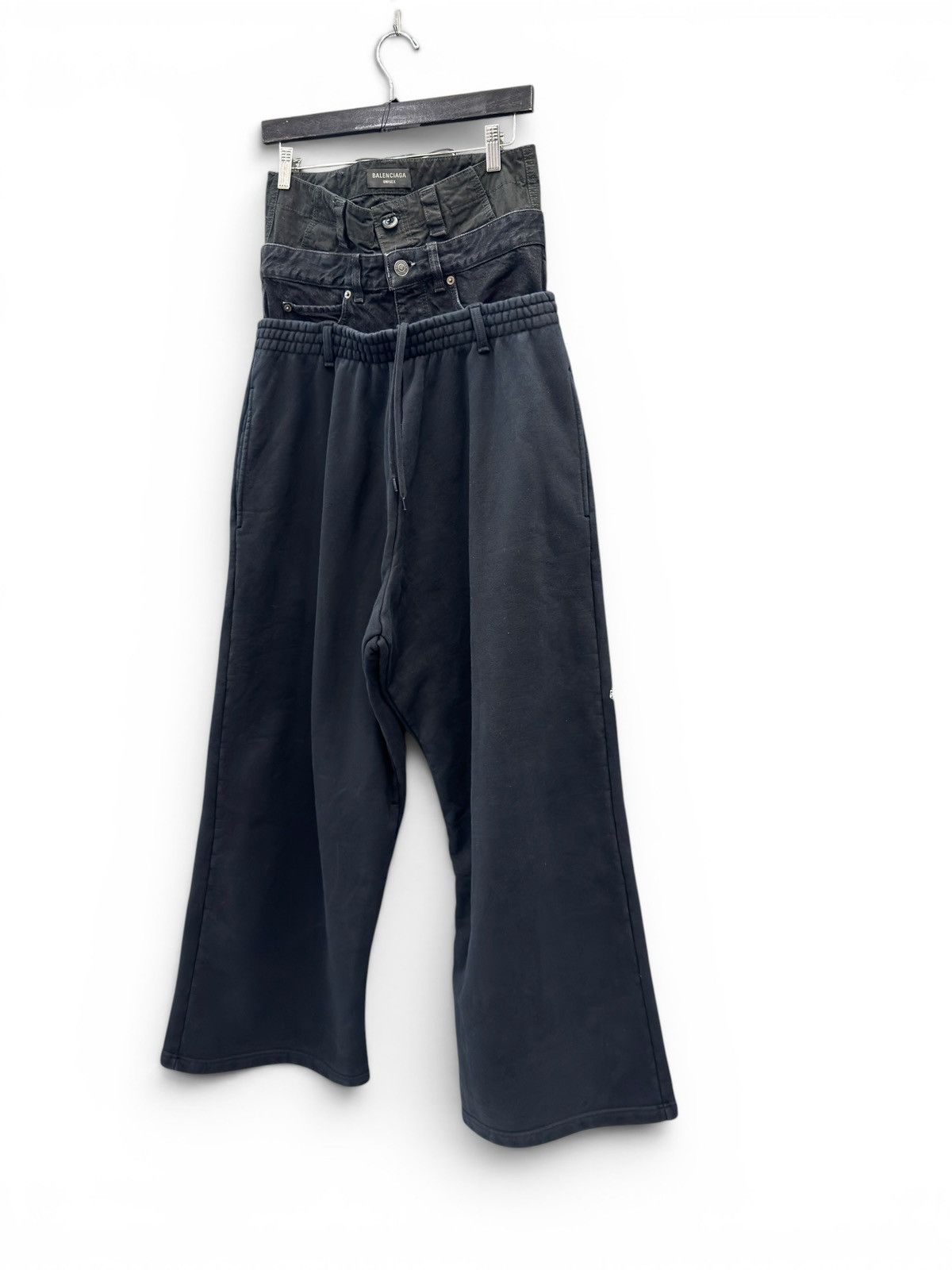 Balenciaga Balenciaga Triple Layered Sweatpants Size US 32 / EU 48 - 2 Thumbnail