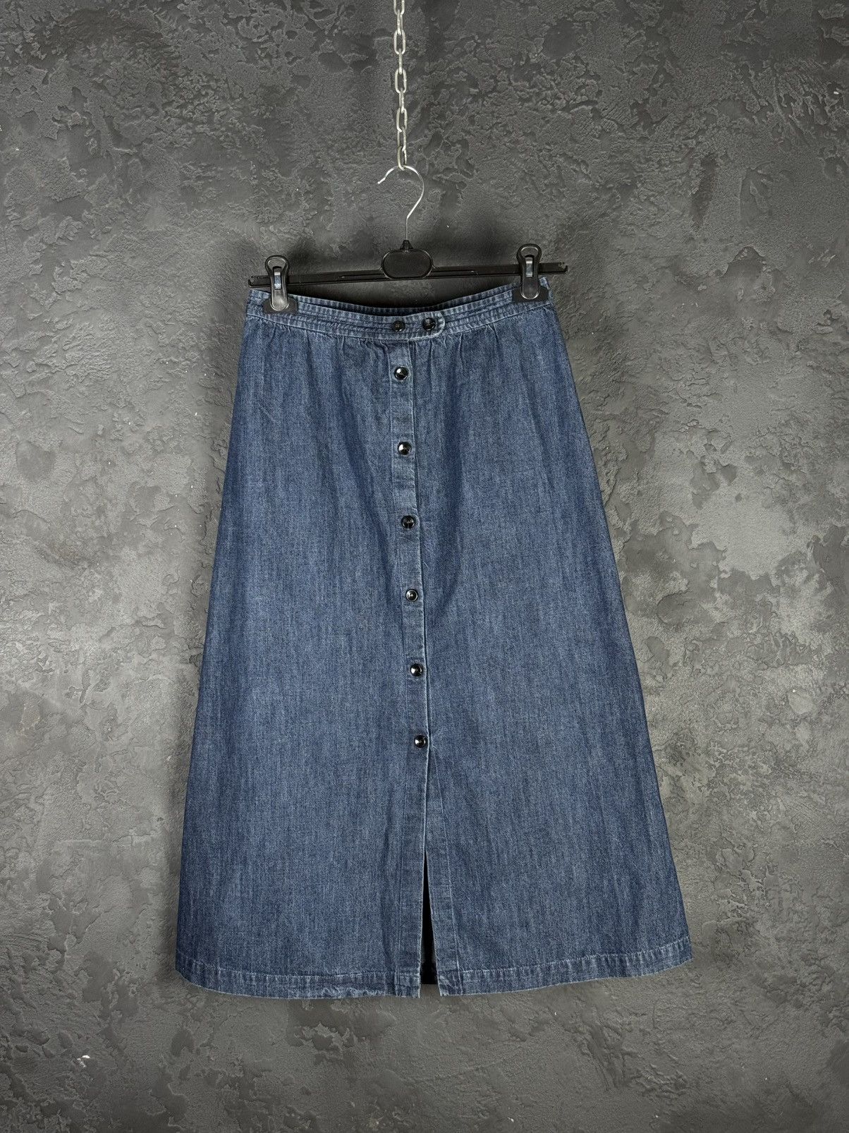 A.P.C. A.P.C. Rue Madame Paris Women’s Denim Jeans Skirt Button Up Size 38" / US 16 / IT 52 - 1 Thumbnail