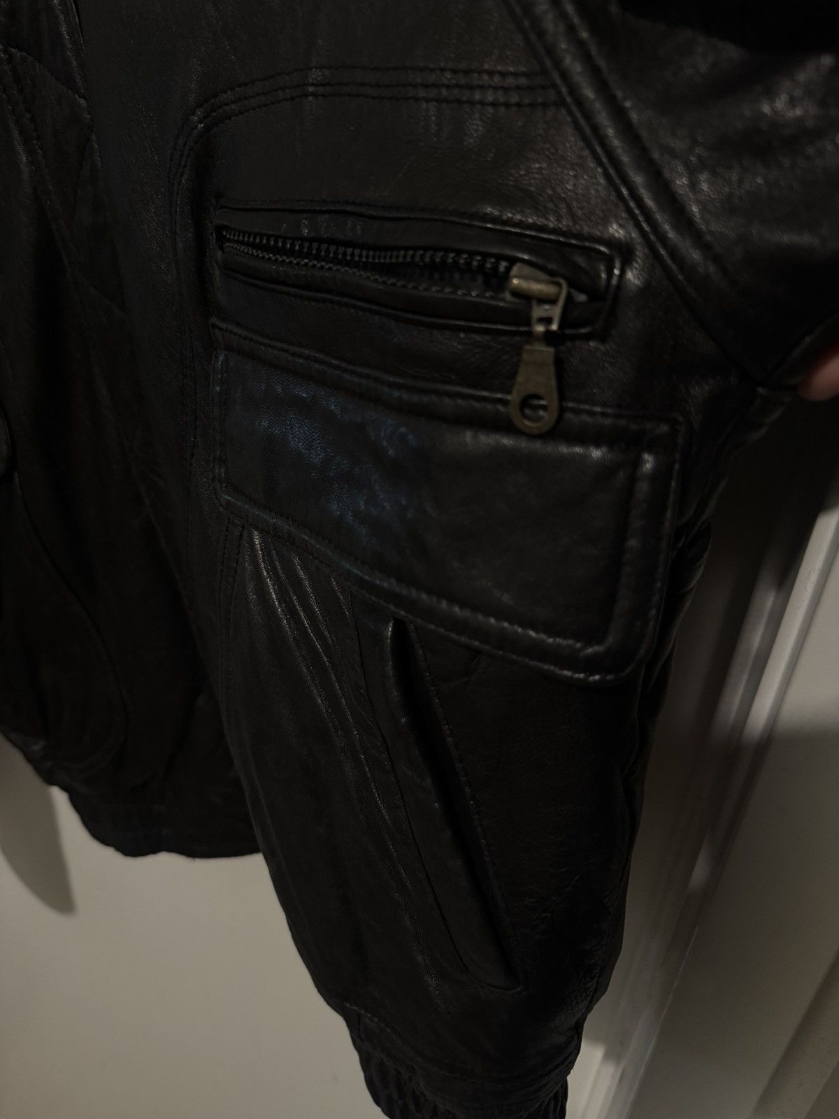 Vintage Vintage Leather bomber jacket Size US M / EU 48-50 / 2 - 4 Thumbnail
