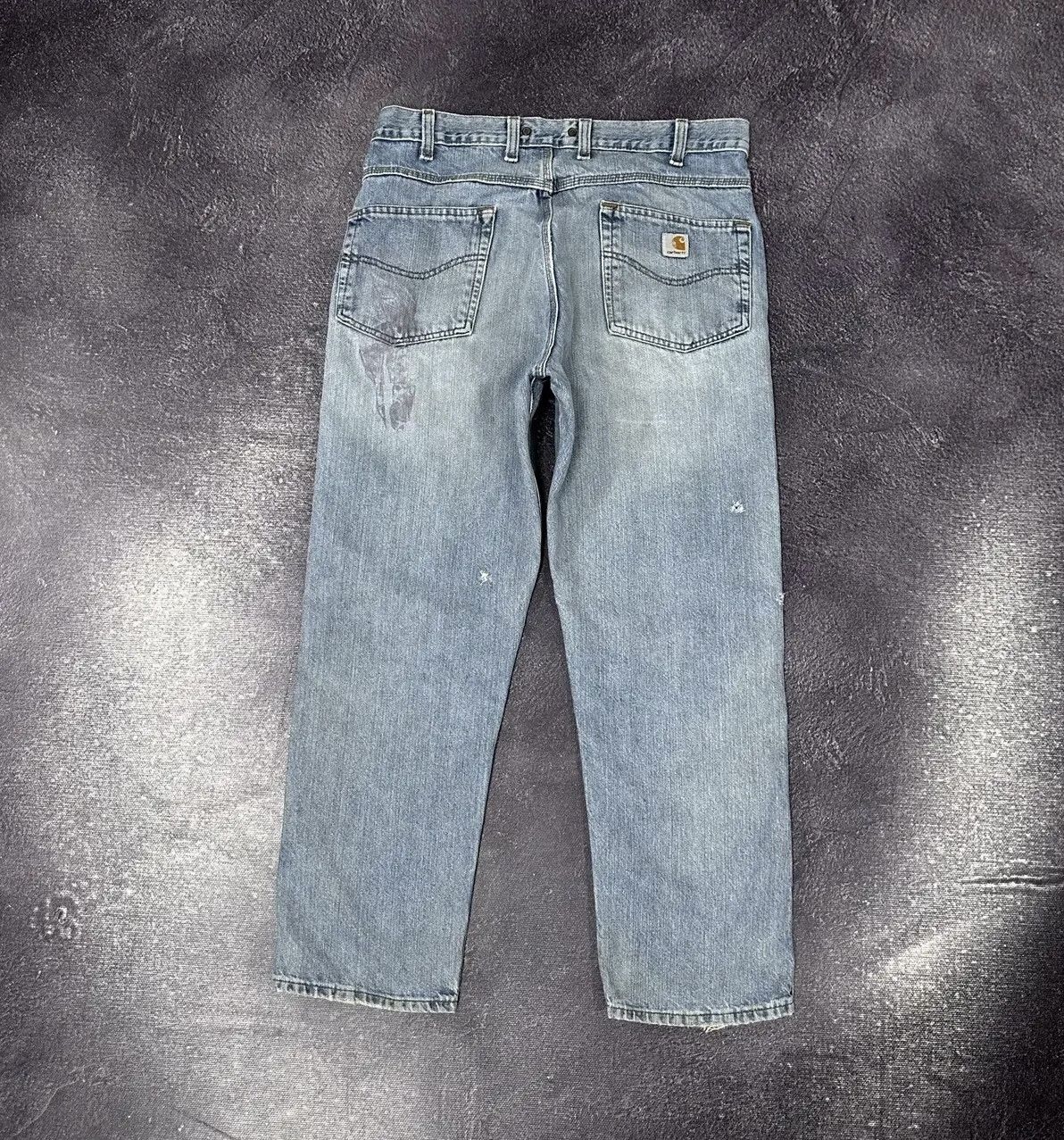 Carhartt × Vintage Vintage 90s Carhartt Light Blue Denim Work Hype Baggy Jeans Size US 36 / EU 52 - 1 Thumbnail