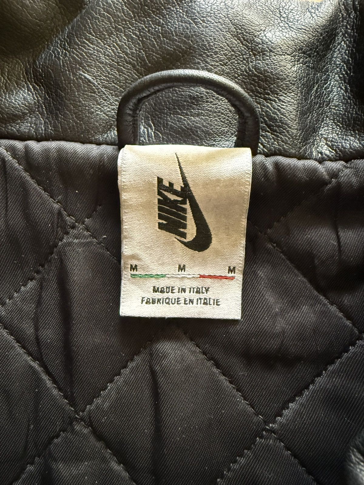 Nike × Stussy Nike x Stussy Embossed Swoosh Italian Leather Jacket [M] Size US M / EU 48-50 / 2 - 3 Thumbnail