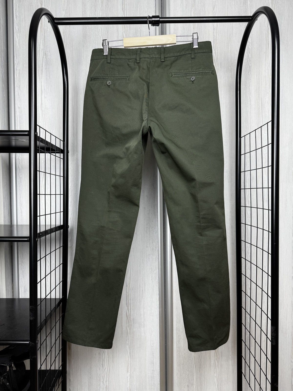 Aspesi Alberto Aspesi green cotton chino pants size 48 Size US 32 / EU 48 - 5 Thumbnail