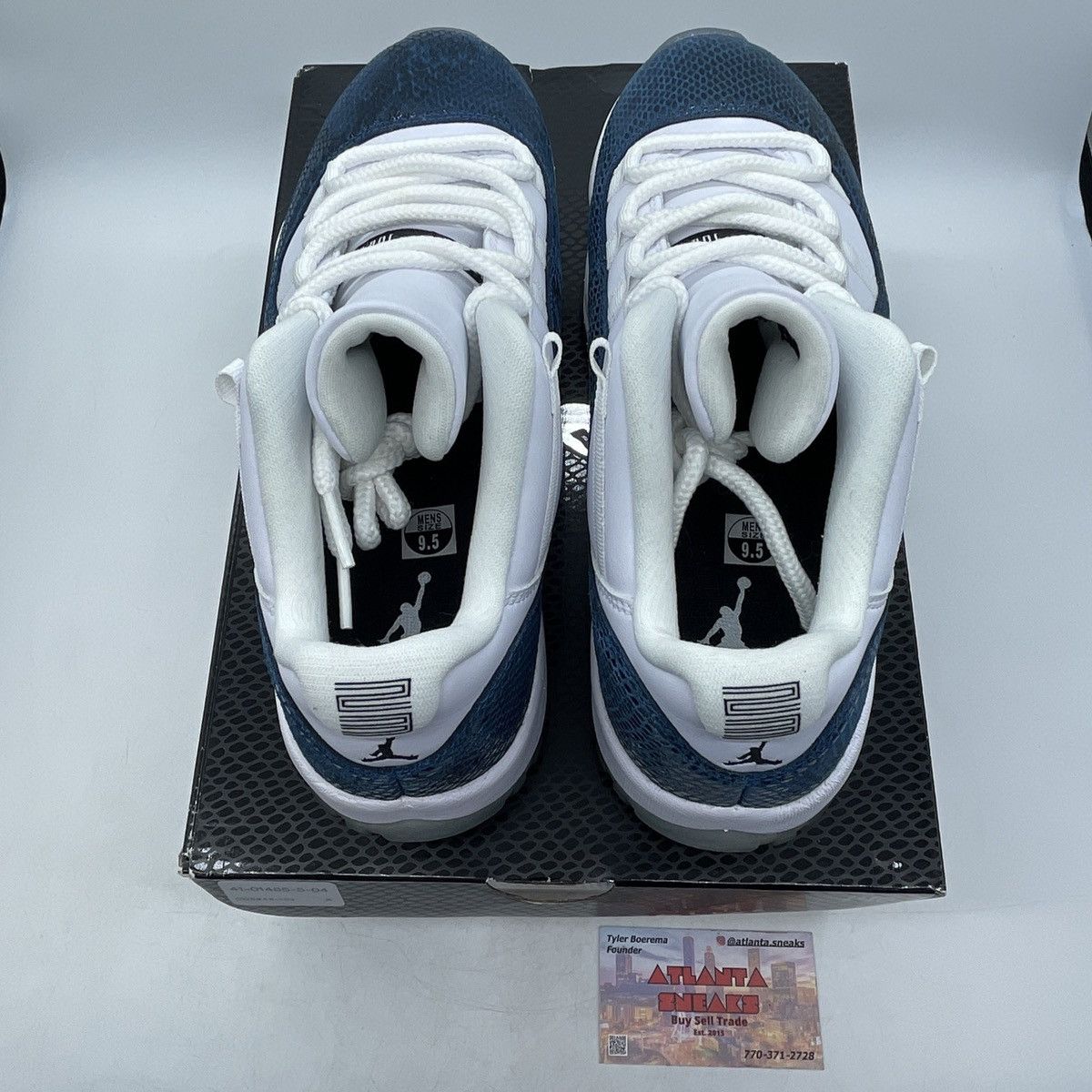 Jordan Brand Air Jordan 11 low navy snakeskin Size US 9.5 / EU 42-43 - 6 Thumbnail