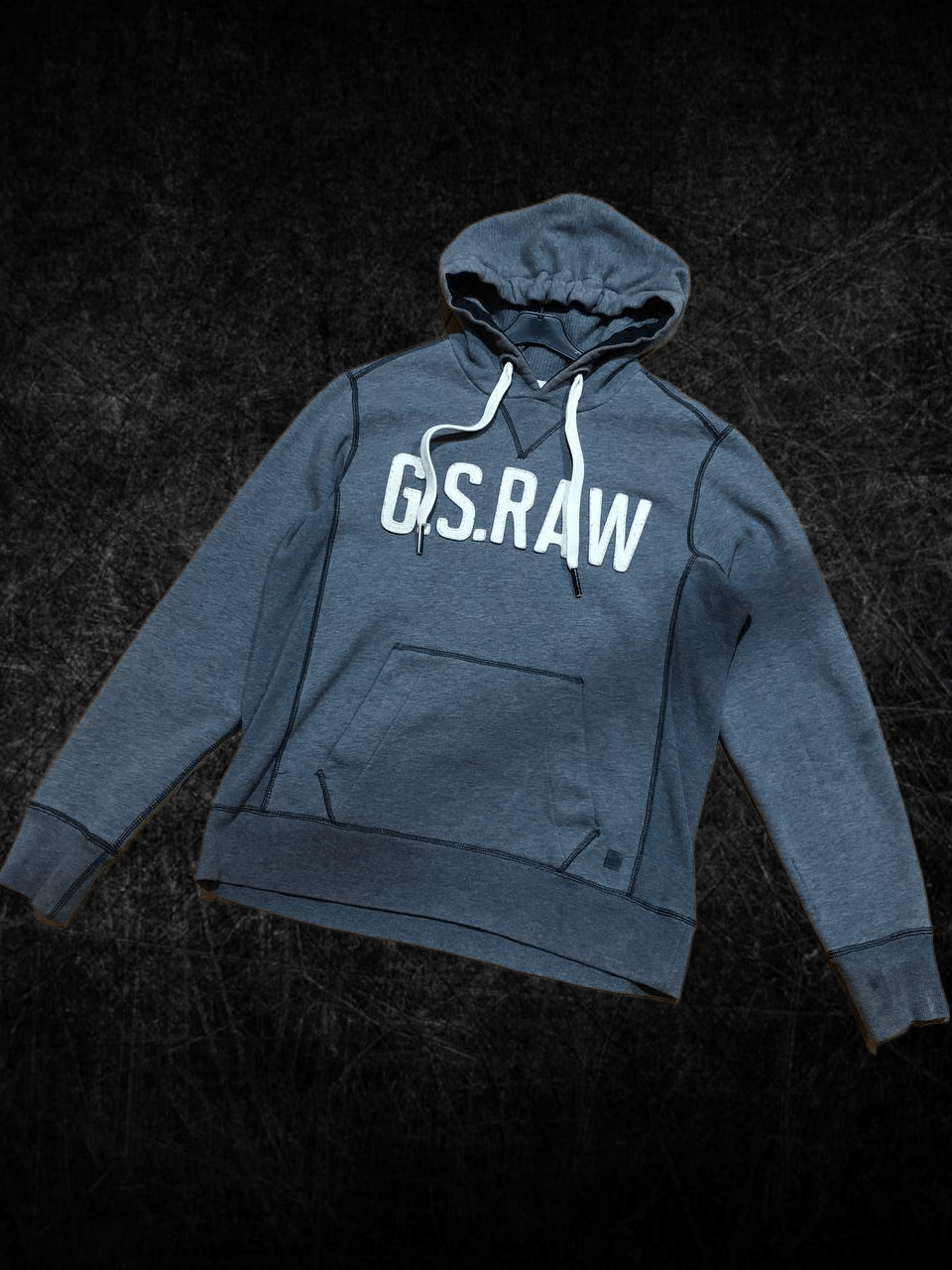 G-Star Big Logo Gray Hoodie Size M Y2K G-Star Raw Vintage Size US M / EU 48-50 / 2 - 1 Thumbnail