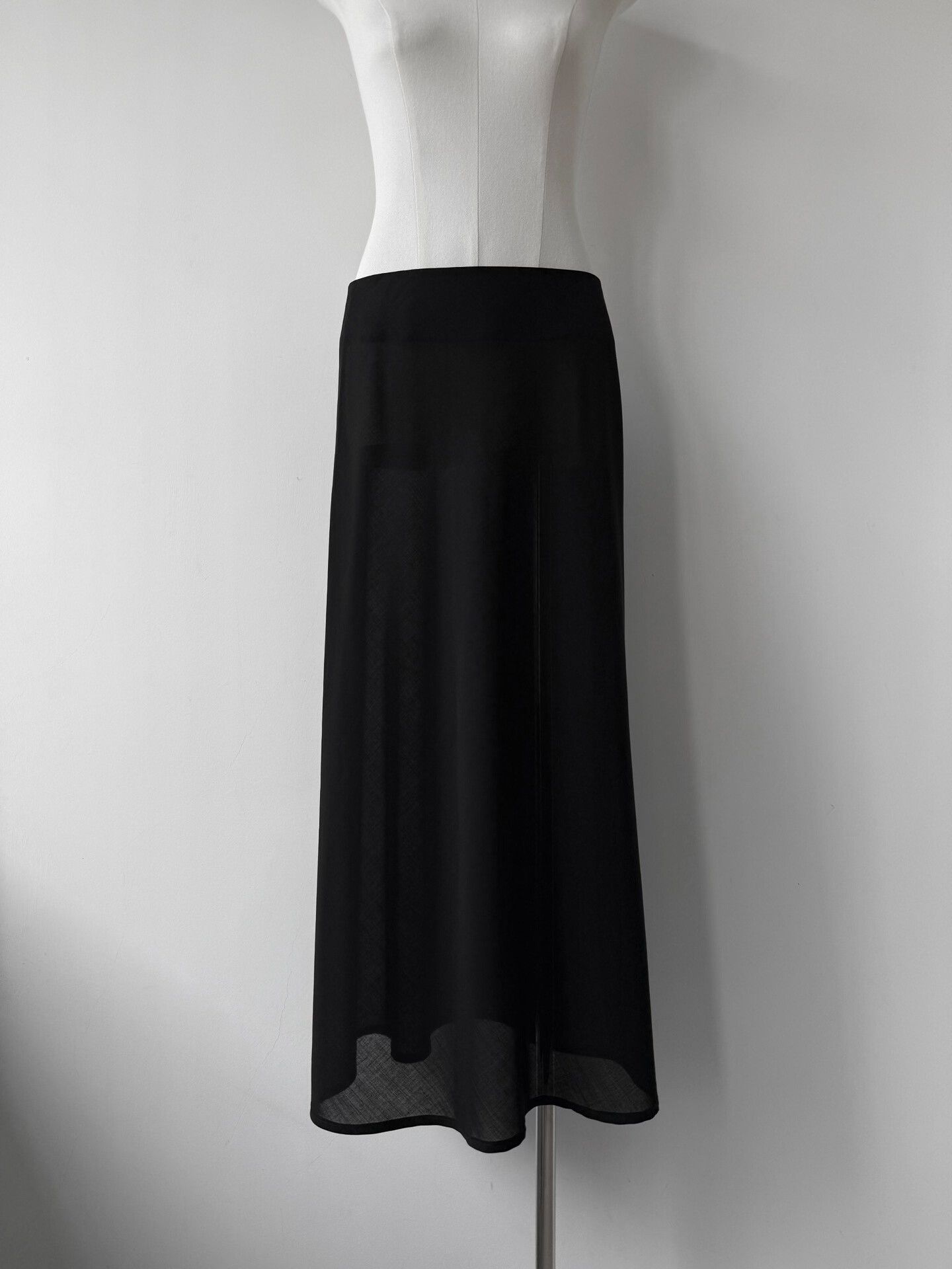 Yohji Yamamoto Yohji Yamamoto Noir Long Wool Skirt Size 25" / US 0 / IT 36 - 1 Thumbnail