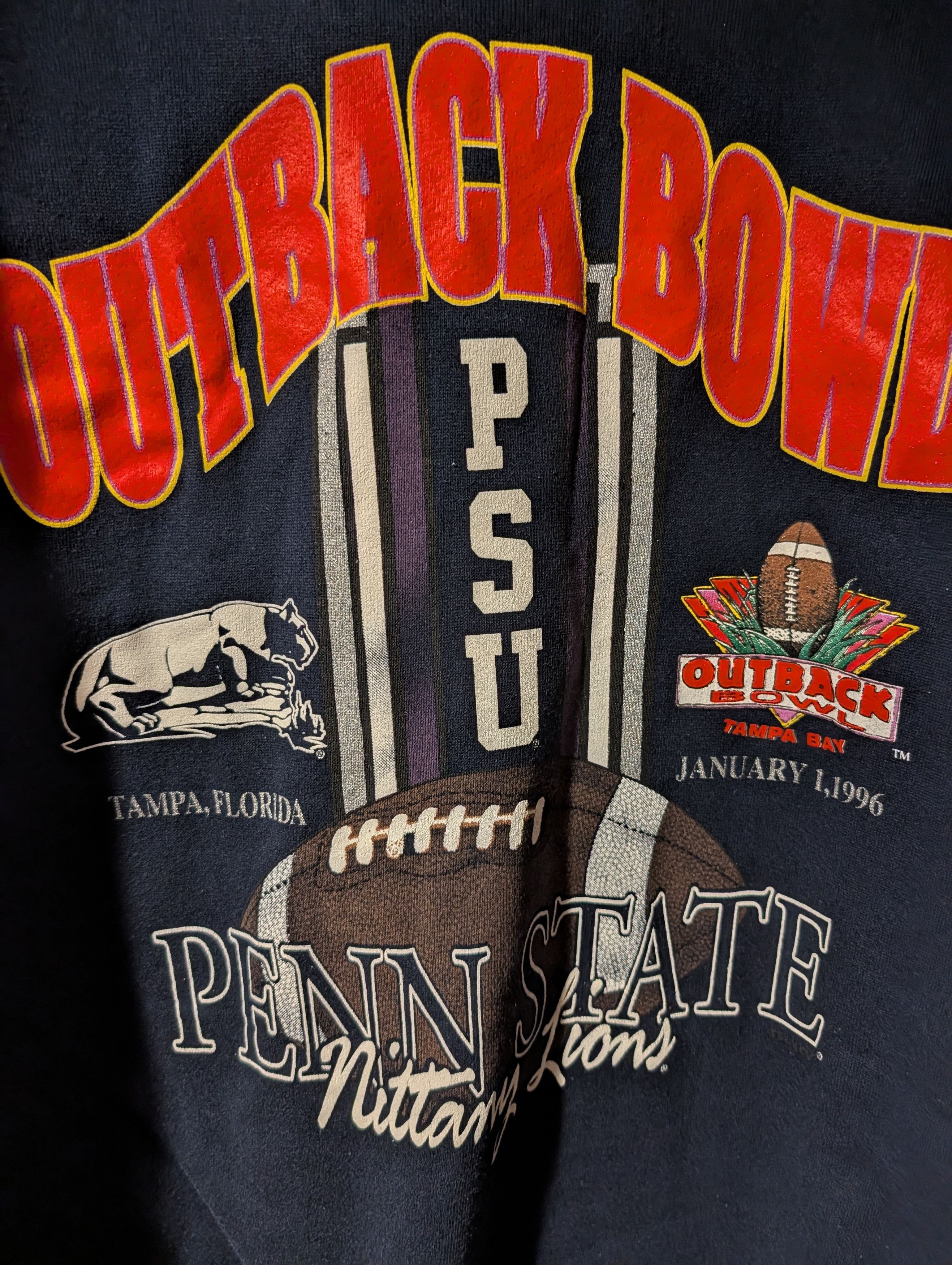NCAA VTG 1996 Penn State Nittany Lions Outback Bowl Crewneck Size US XL / EU 56 / 4 - 2 Thumbnail