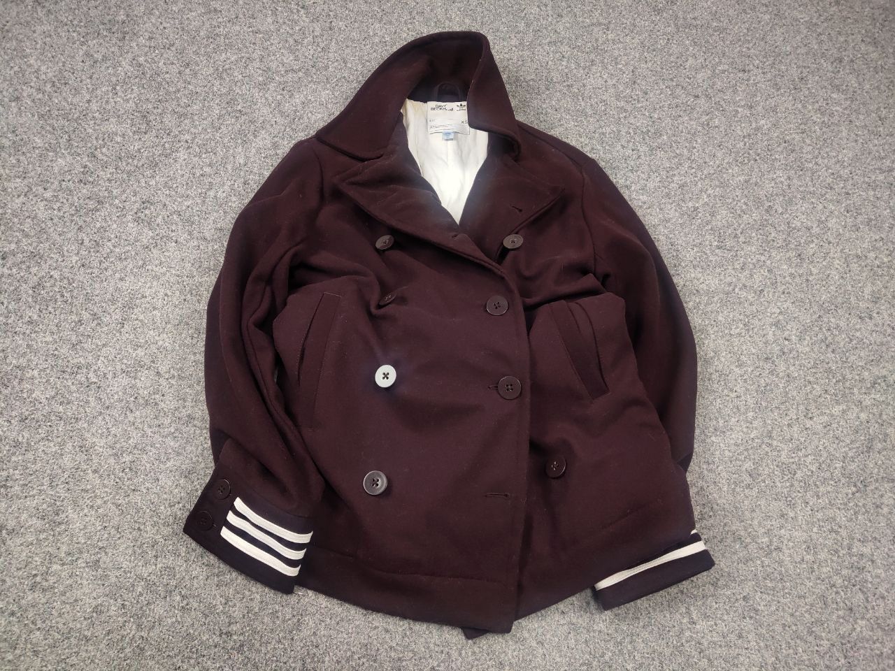 Adidas David Beckham Adidas wool coat Double Breasted Jacket Size US S / EU 44-46 / 1 - 2 Thumbnail