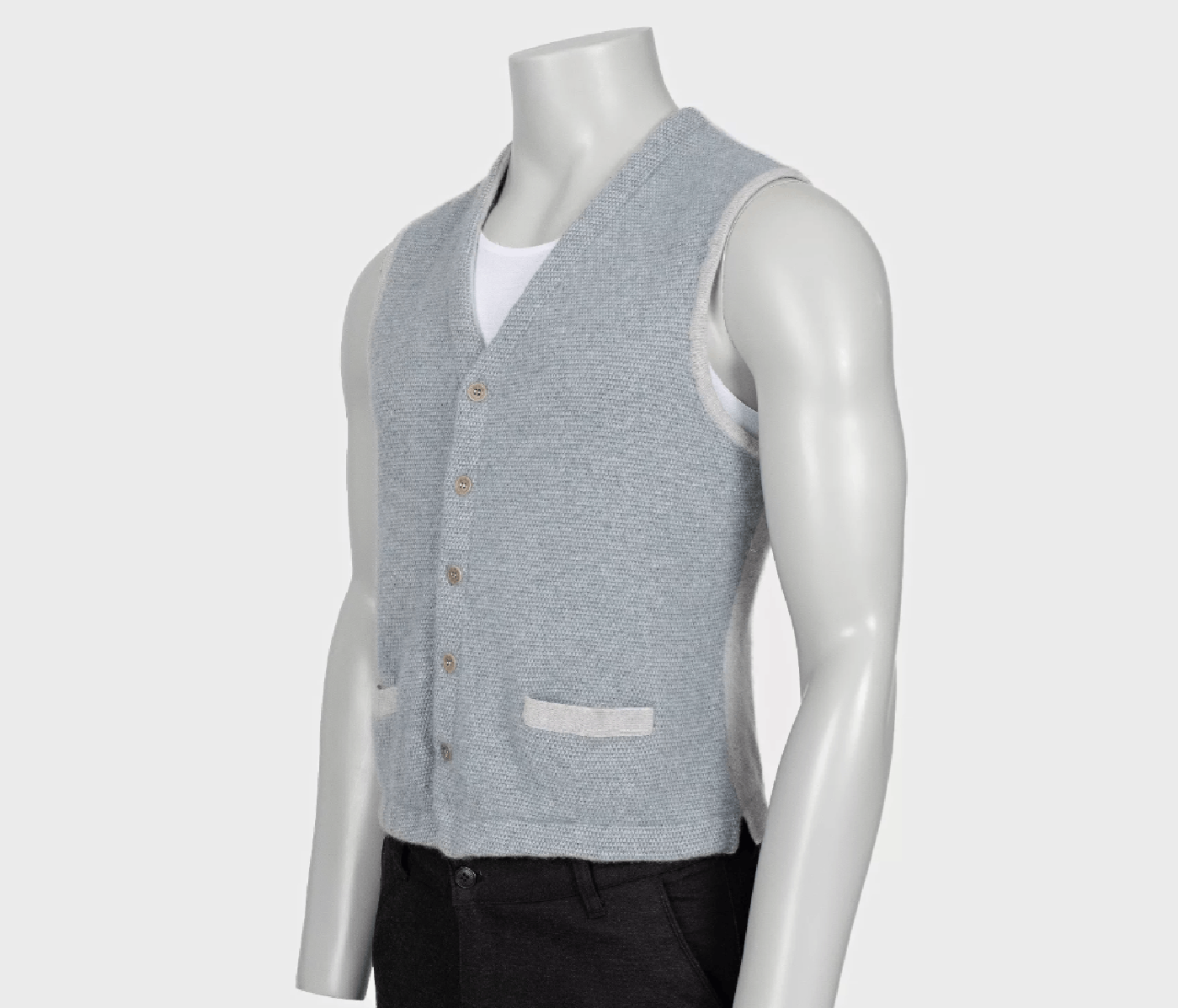 Loro Piana Loro Piana Gray Cashmere Vest IT58 4XL Size US XXL / EU 58 / 5 - 2 Thumbnail