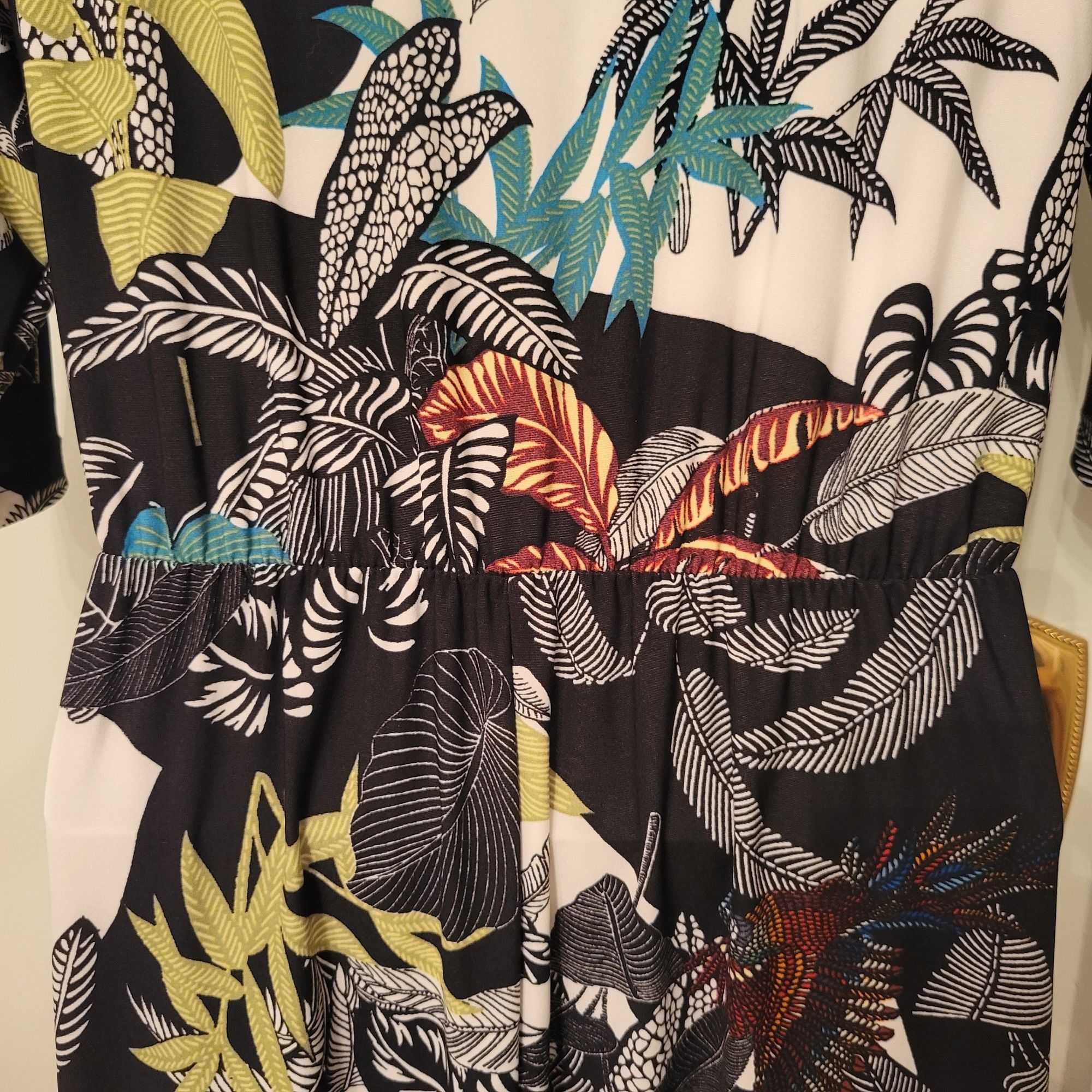 Vintage Attitudes by Renee XST Tropical Bird Leaf Print Maxi Dress P Size XS / US 0-2 / IT 36-38 - 8 Thumbnail