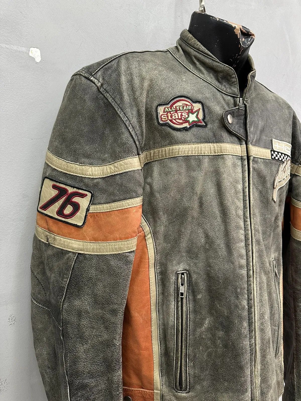 Schott Vintage Harley Davidson Leather Jacket Moto Y2k Racing Rare Size US M / EU 48-50 / 2 - 3 Thumbnail