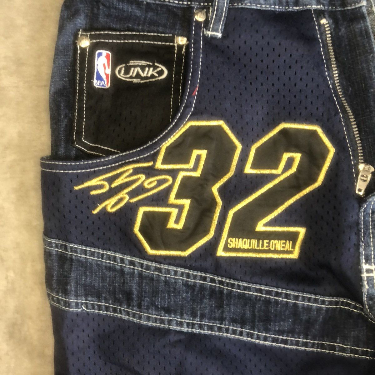 Designer × NBA × Vintage Vintage NBA Jeans Team UNK Denim est 1996 Size US 36 / EU 52 - 6 Thumbnail
