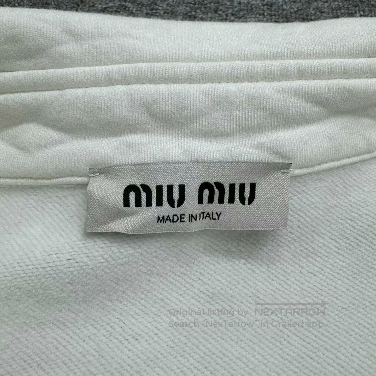 Miu Miu miu miu embroidered collar sweatshirt. Size M / US 6-8 / IT 42-44 - 2 Thumbnail
