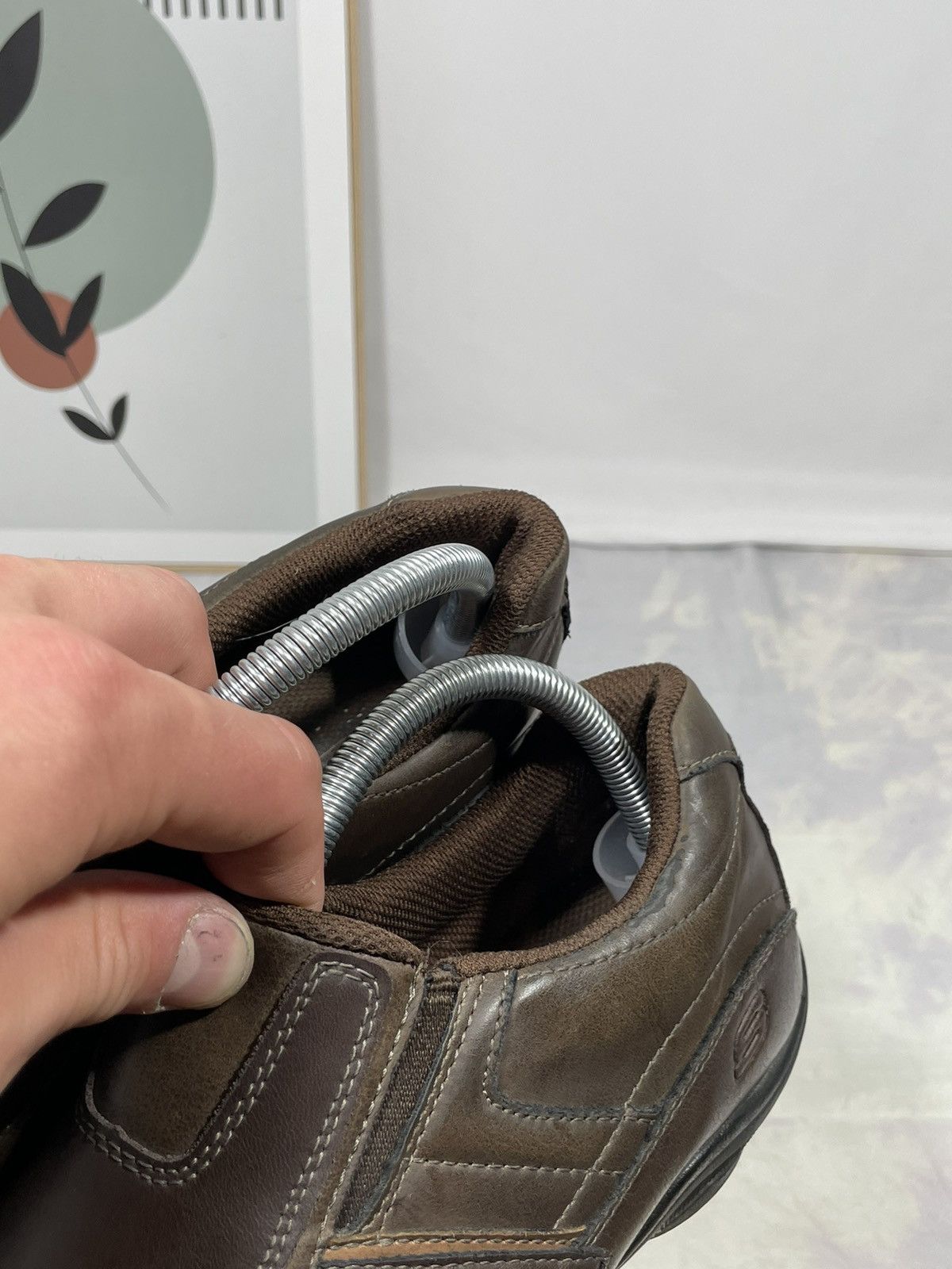 SKECHERS × Vintage Skechers Marter Mens Slip On Sneakers in Brown Size US 10.5 / EU 43-44 - 11 Thumbnail