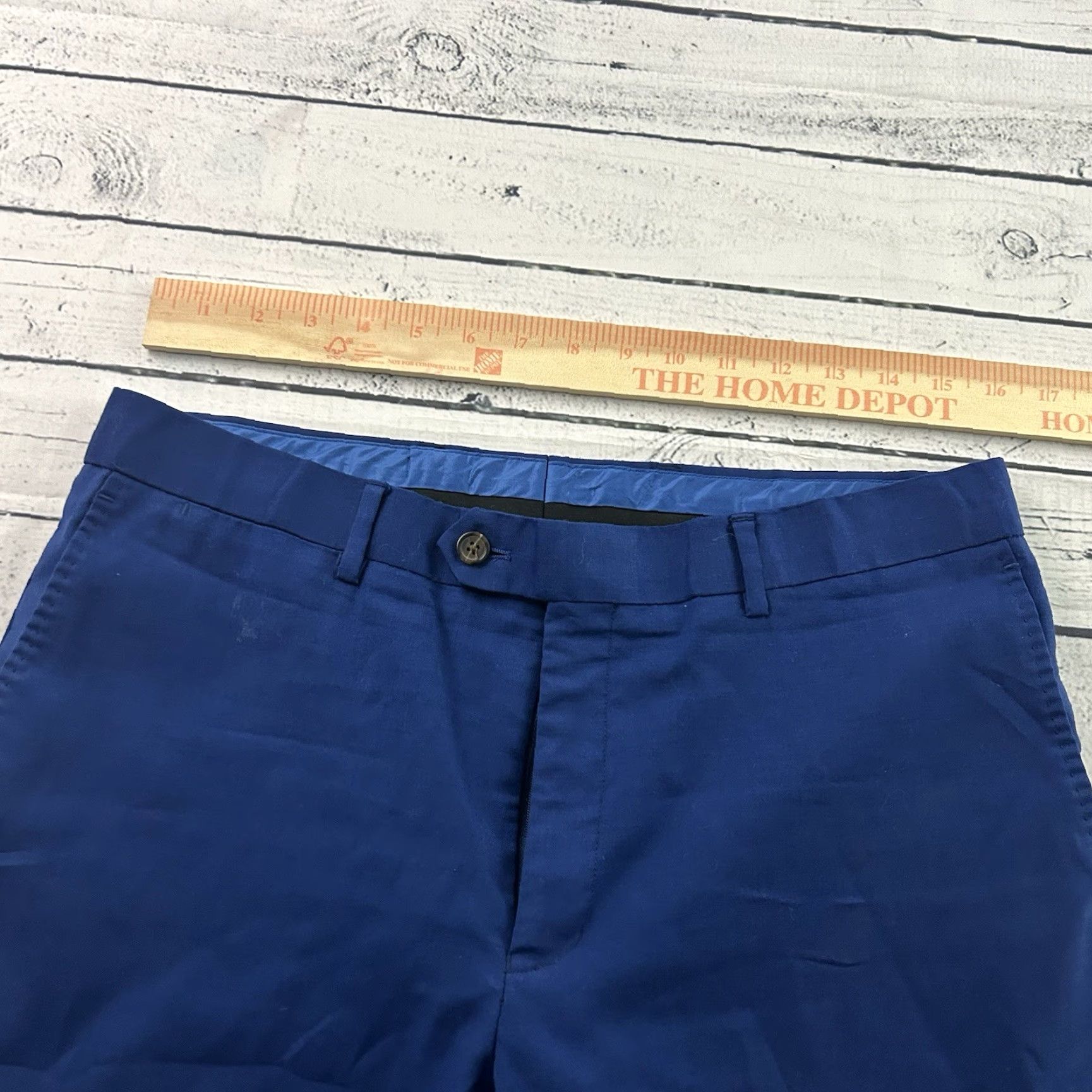 Vintage Max Davoli Wool Pants Men's 32x30 Blue Size US 32 / EU 48 - 2 Thumbnail