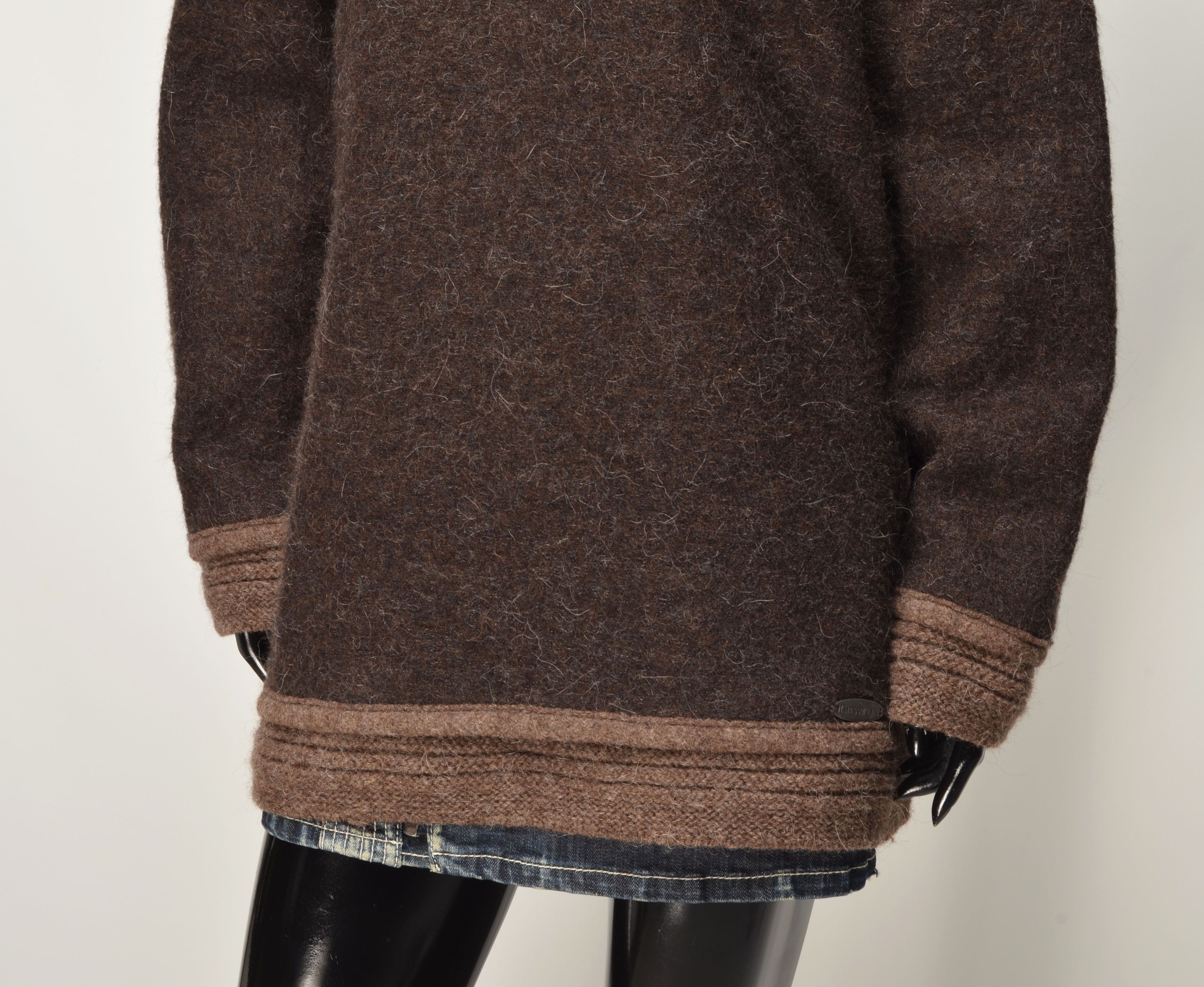 GIESSWEIN Vintage Giesswein Wool Alpaka Blend Button Front Sweater Size M / US 6-8 / IT 42-44 - 3 Thumbnail