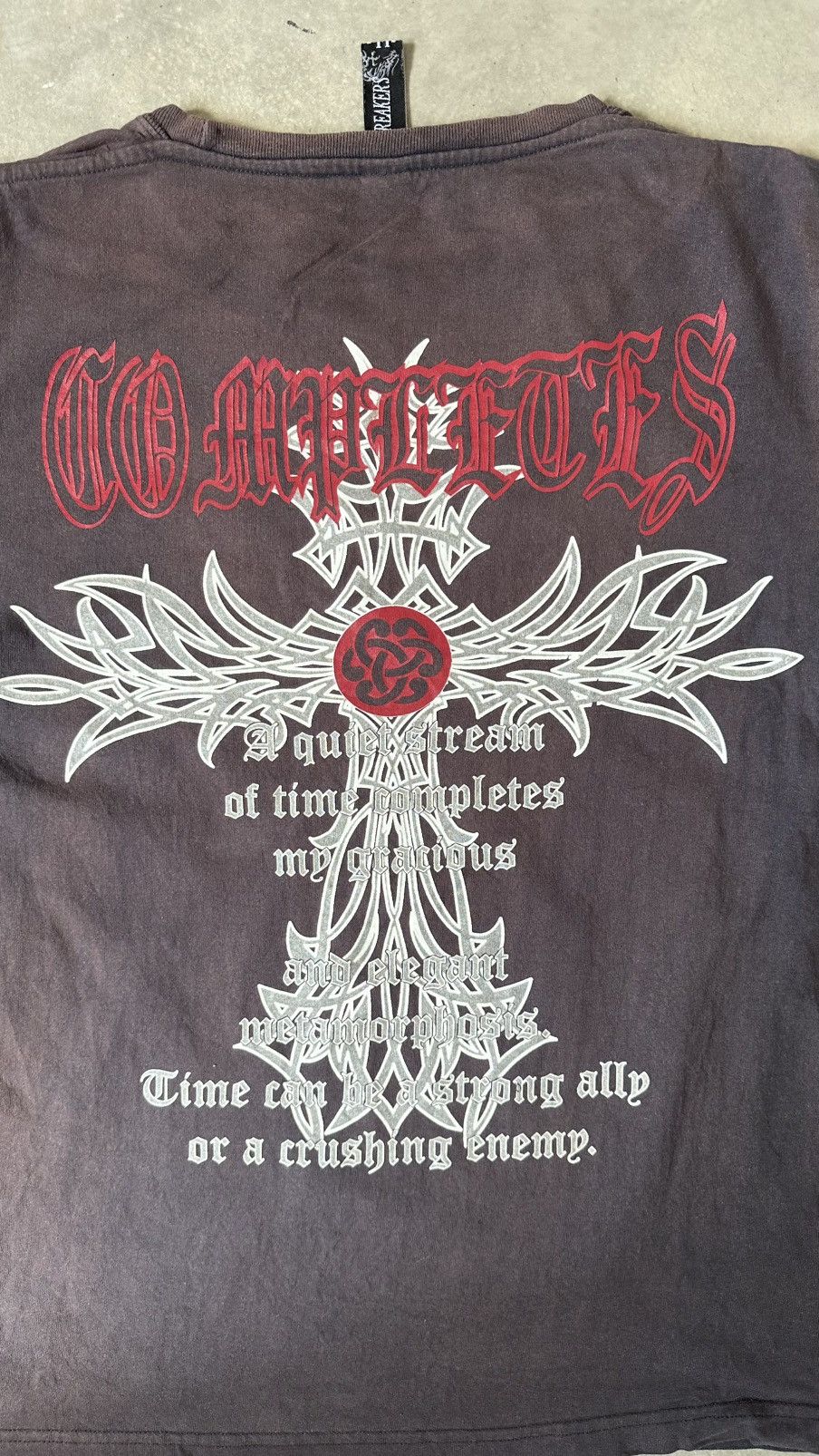 Japanese Brand THE BREAKERS AFLLICTION POEMS JAPANESE CROSS TEE Size US M / EU 48-50 / 2 - 6 Thumbnail
