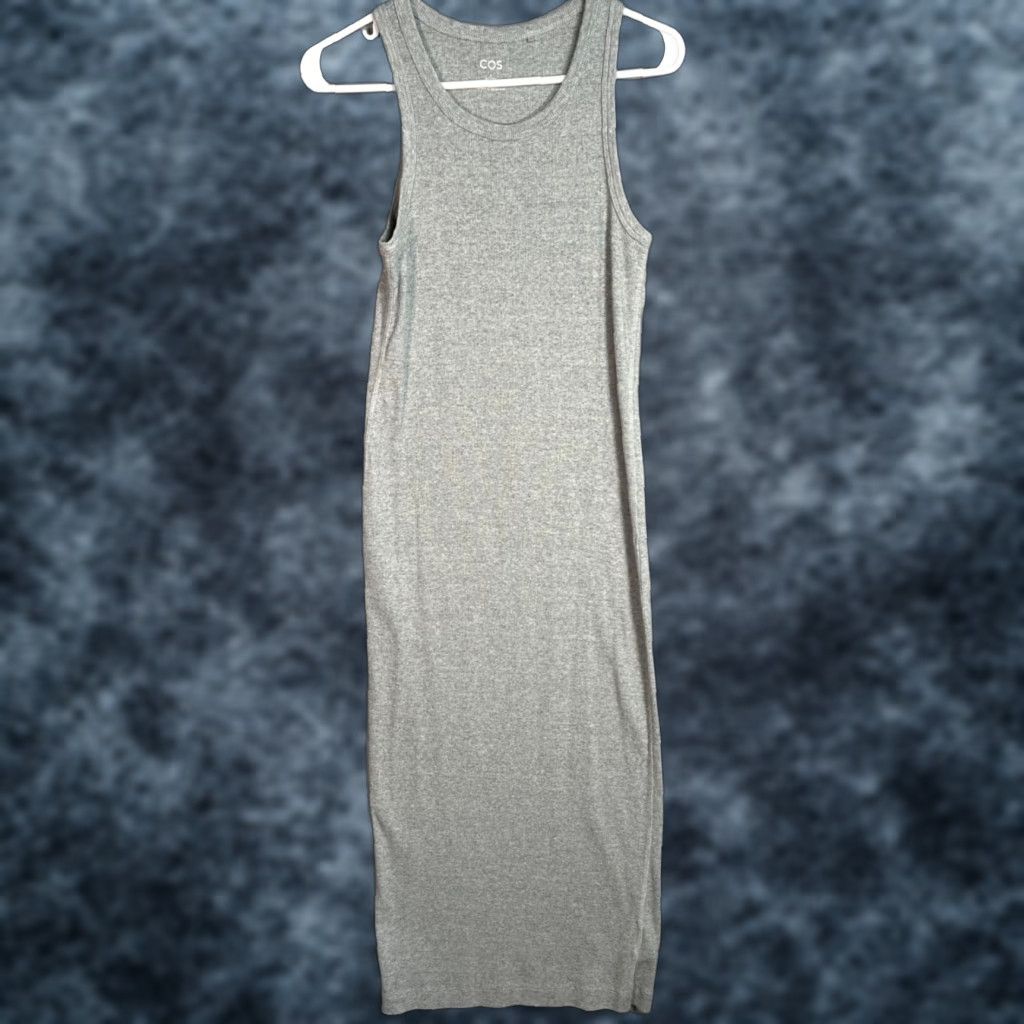cos grey dress COS Hooded Sweatshirt Maxi Dress main image 0