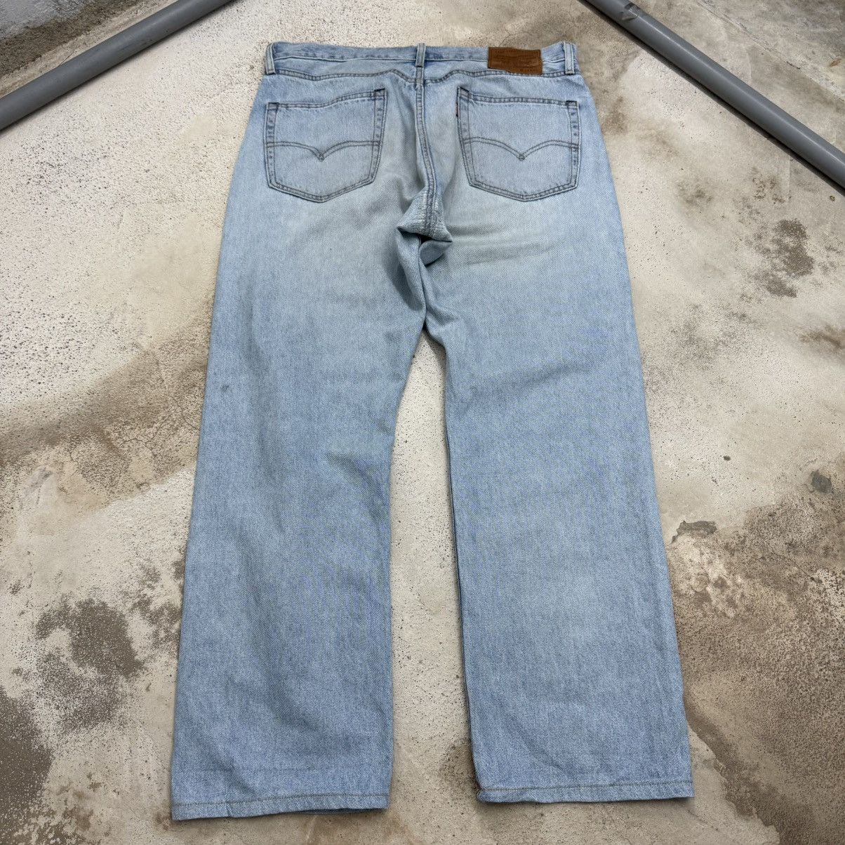 Levi's Levis 551 Big E Hemp Repaired Denim Pants Size US 35 - 2 Thumbnail