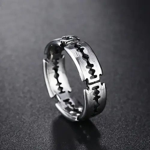 Designer × Jewelry Men Razor Blade Ring Size ONE SIZE - 2 Thumbnail