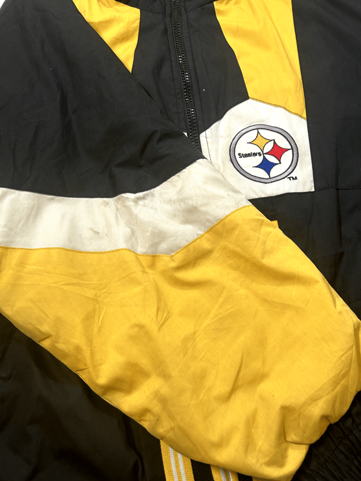 Pro Player Vintage 90s Pittsburgh Steelers NFL Reversible Insulated Pu Size US L / EU 52-54 / 3 - 8 Thumbnail