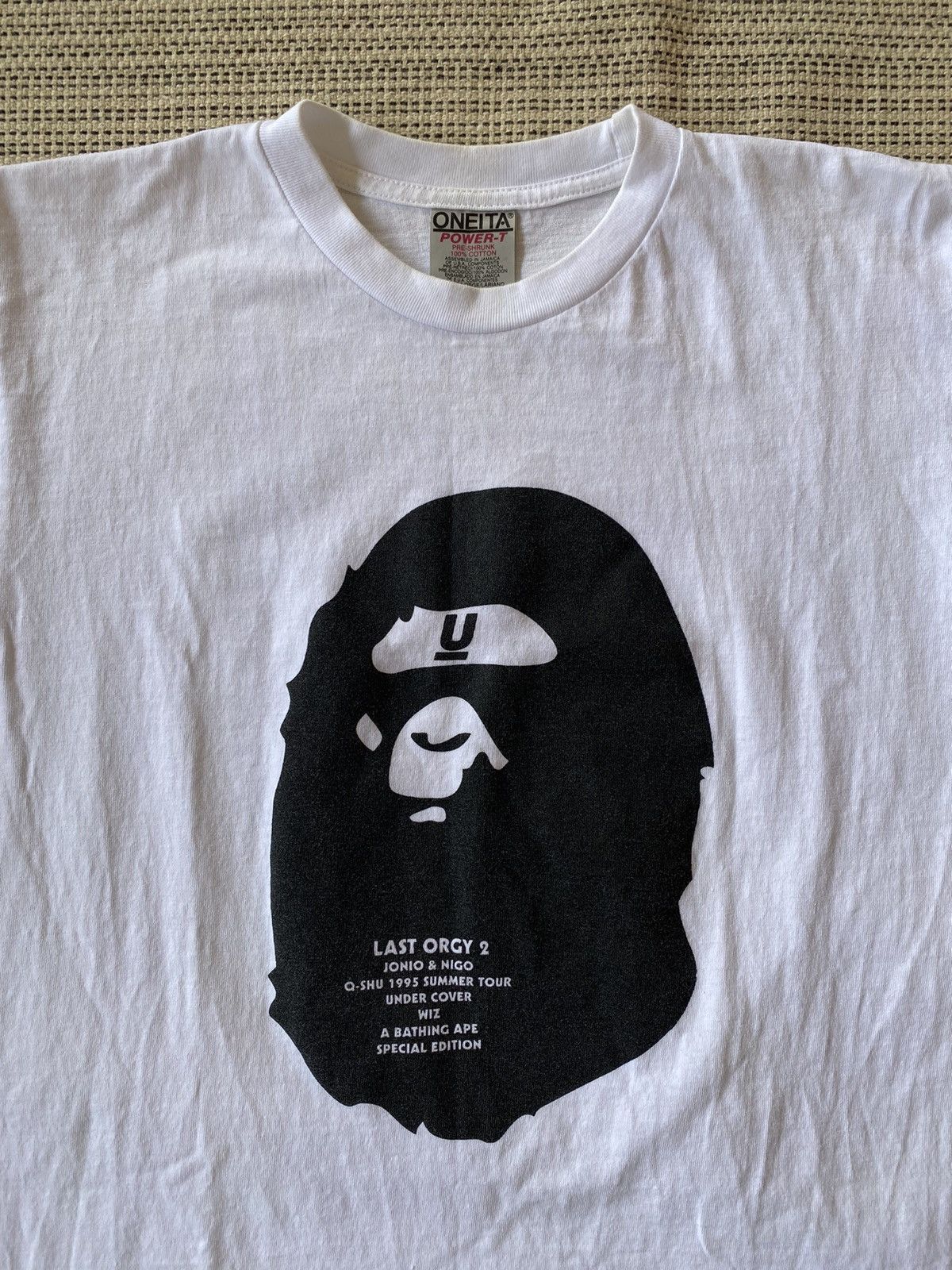 Bape × Undercover 1995’s Bape x Undercover Last Orgy 2 tee Size US L / EU 52-54 / 3 - 4 Thumbnail