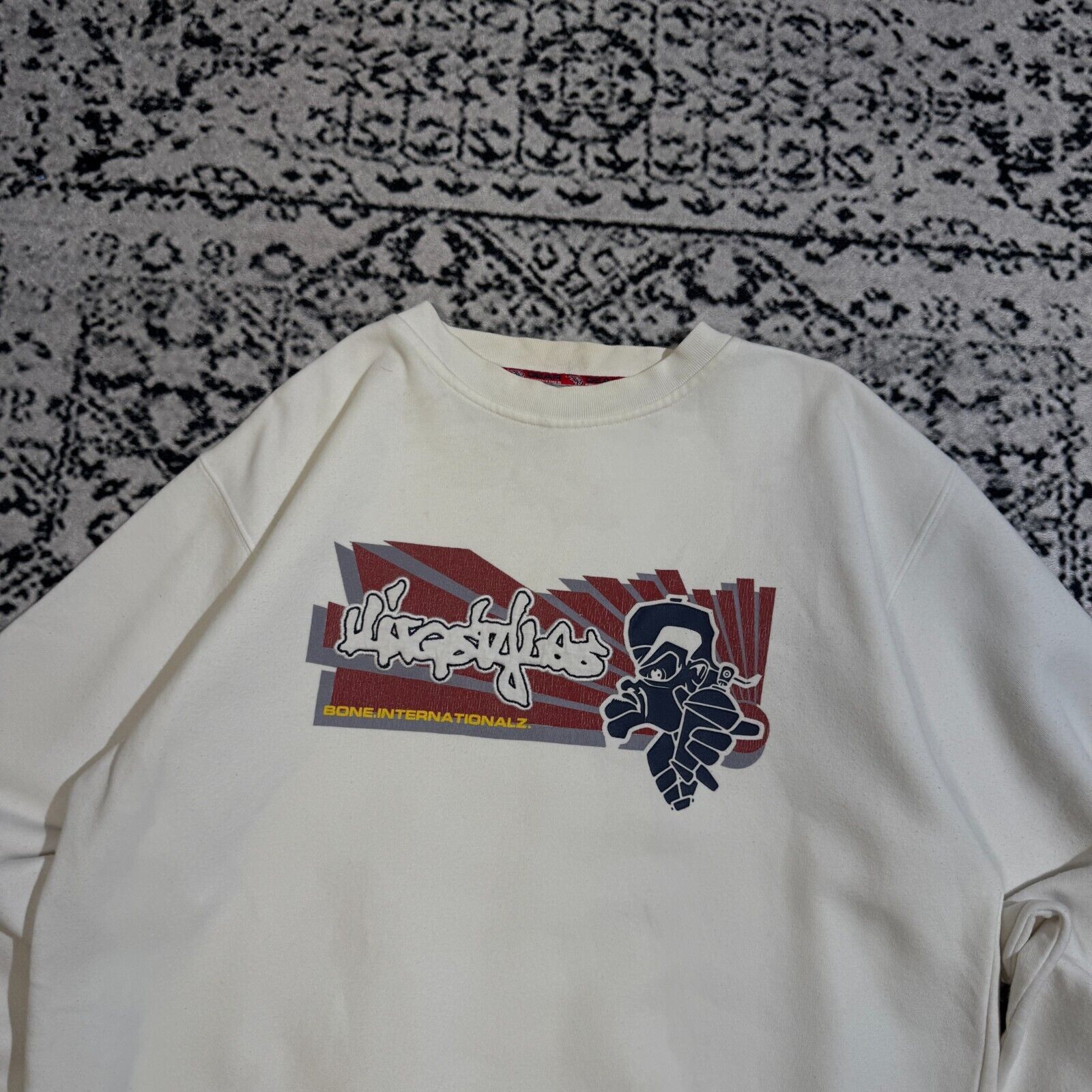 Vintage Vintage Unisex White Cotton Sweatshirt Size S Skate USA Size US S / EU 44-46 / 1 - 4 Thumbnail