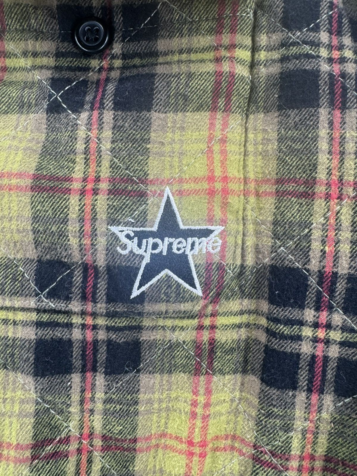Supreme Supreme Quilted Plaid Flannel Shirt size medium Size US M / EU 48-50 / 2 - 2 Thumbnail