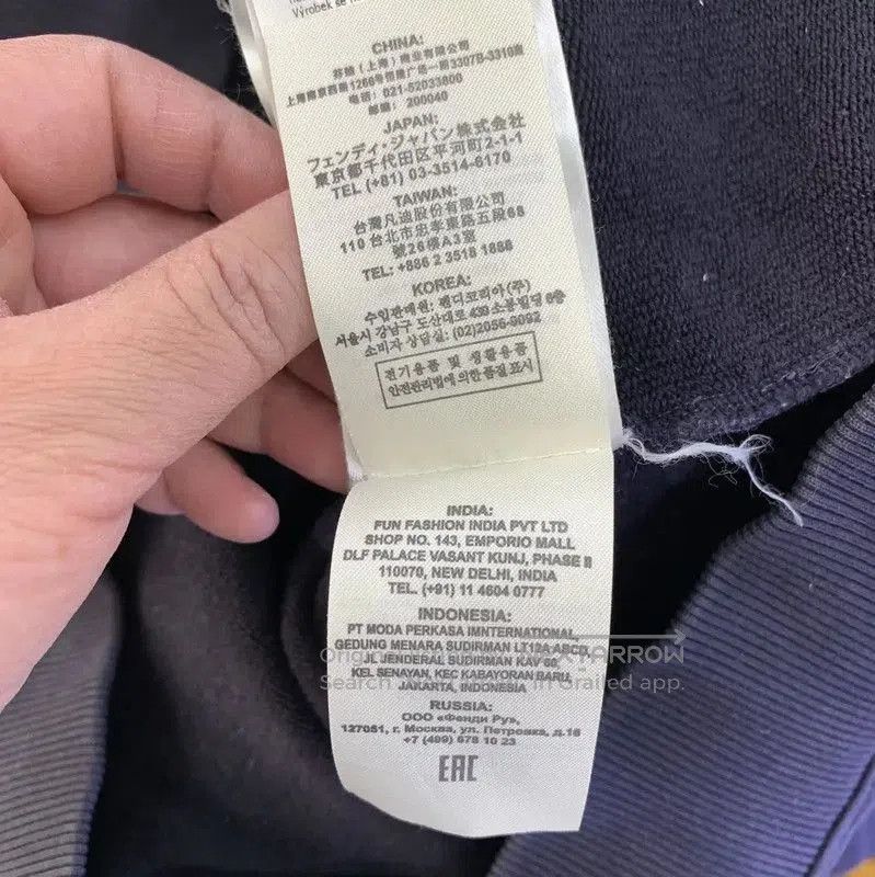 Fendi Fendi Blue Cotton Women's Hoodie . Size L / US 10 / IT 46 - 6 Thumbnail