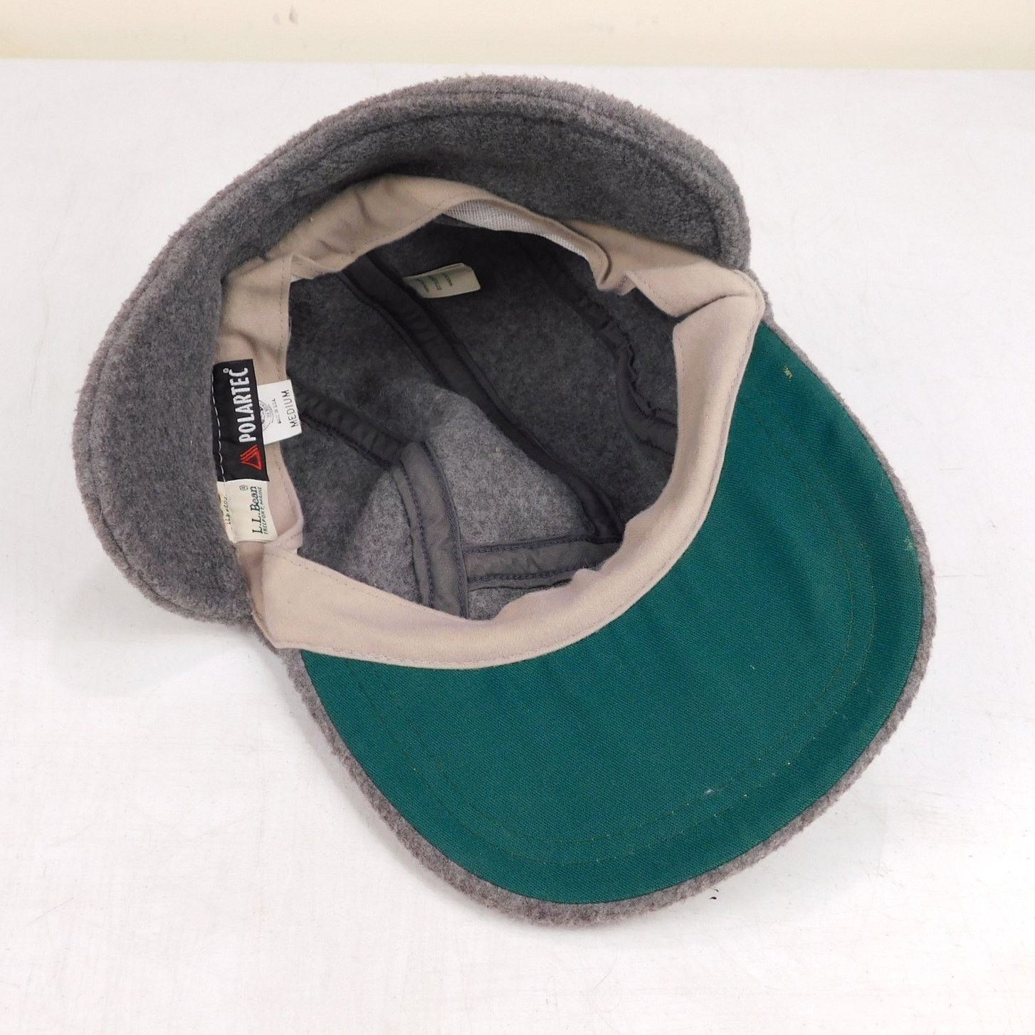L.L. Bean LL Bean Trapper Fleece Hat Strap Back Side Flaps Gray Size M Size ONE SIZE - 7 Thumbnail