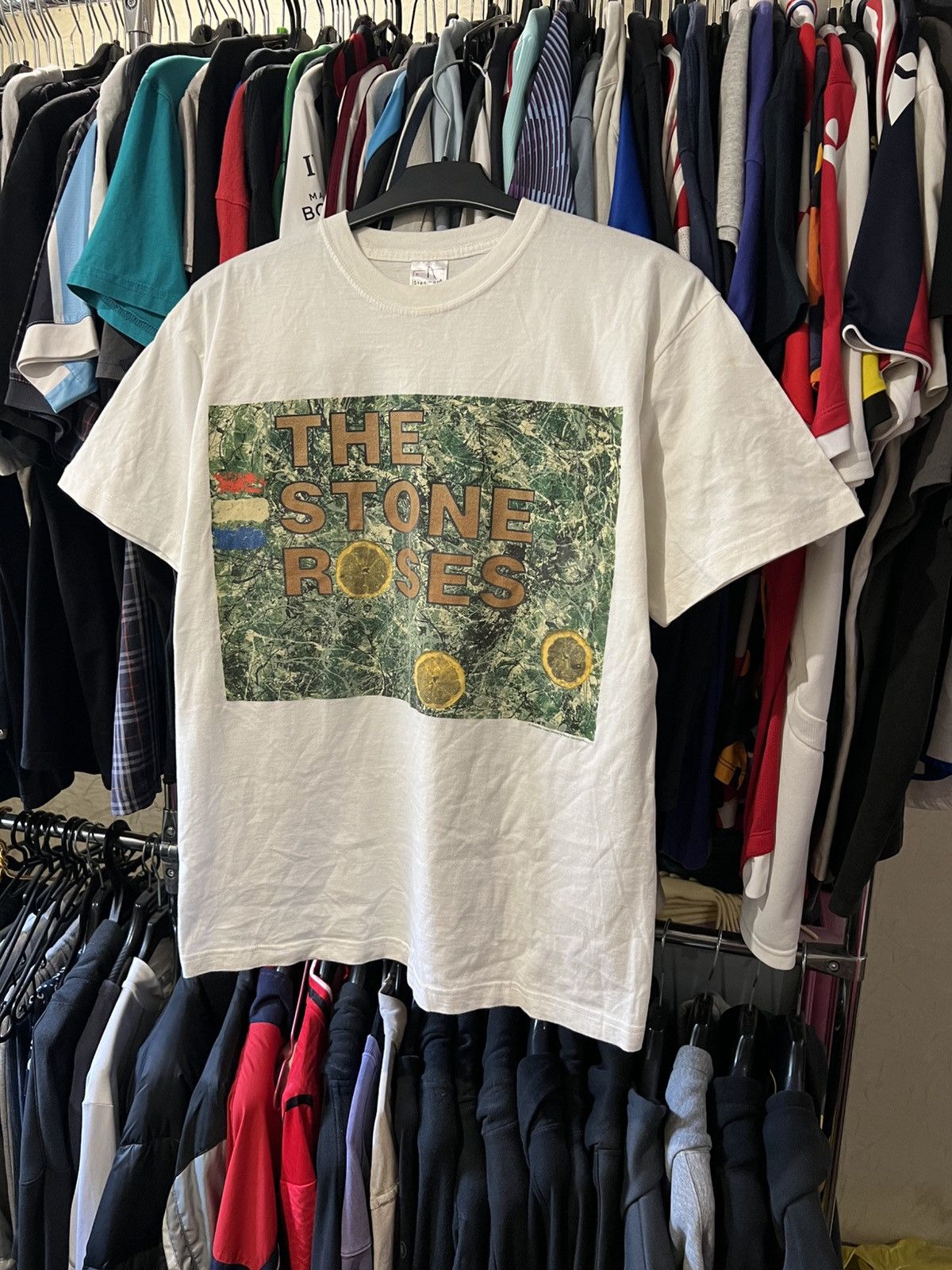 Band Tees VINTAGE 90S THE STONE ROSES BAND BRIT POP TOUR T-SHIRT SZ M Size US M / EU 48-50 / 2 - 3 Thumbnail