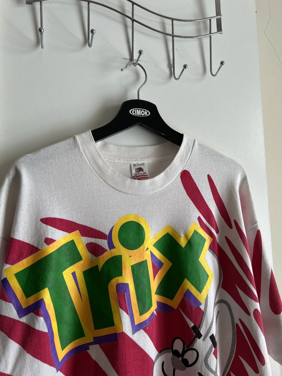 Cartoon Network Vintage 90s Trix Promo Tee Size US XL / EU 56 / 4 - 2 Thumbnail