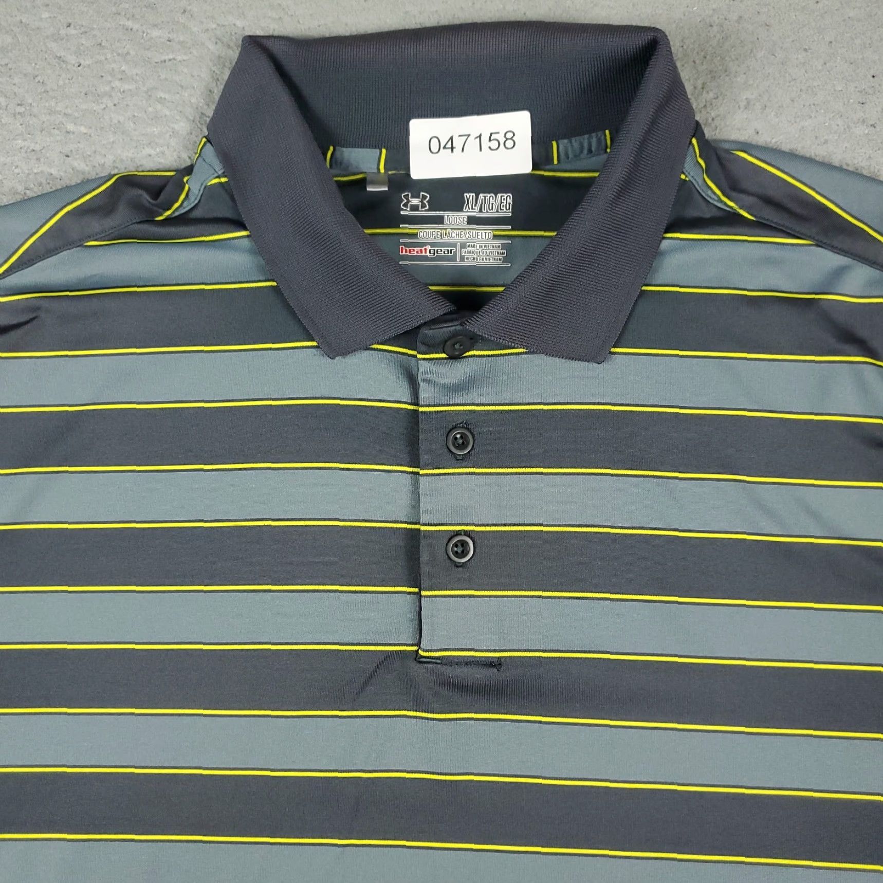 Under Armour Under Armour Polo Shirt Mens XL Gray Striped Golf Casual Short Sleeve Shirt Polo Mens XL Gray Striped Golf Casual Short Sleeve Under Armour Size US XL / EU 56 / 4 - 2 Thumbnail