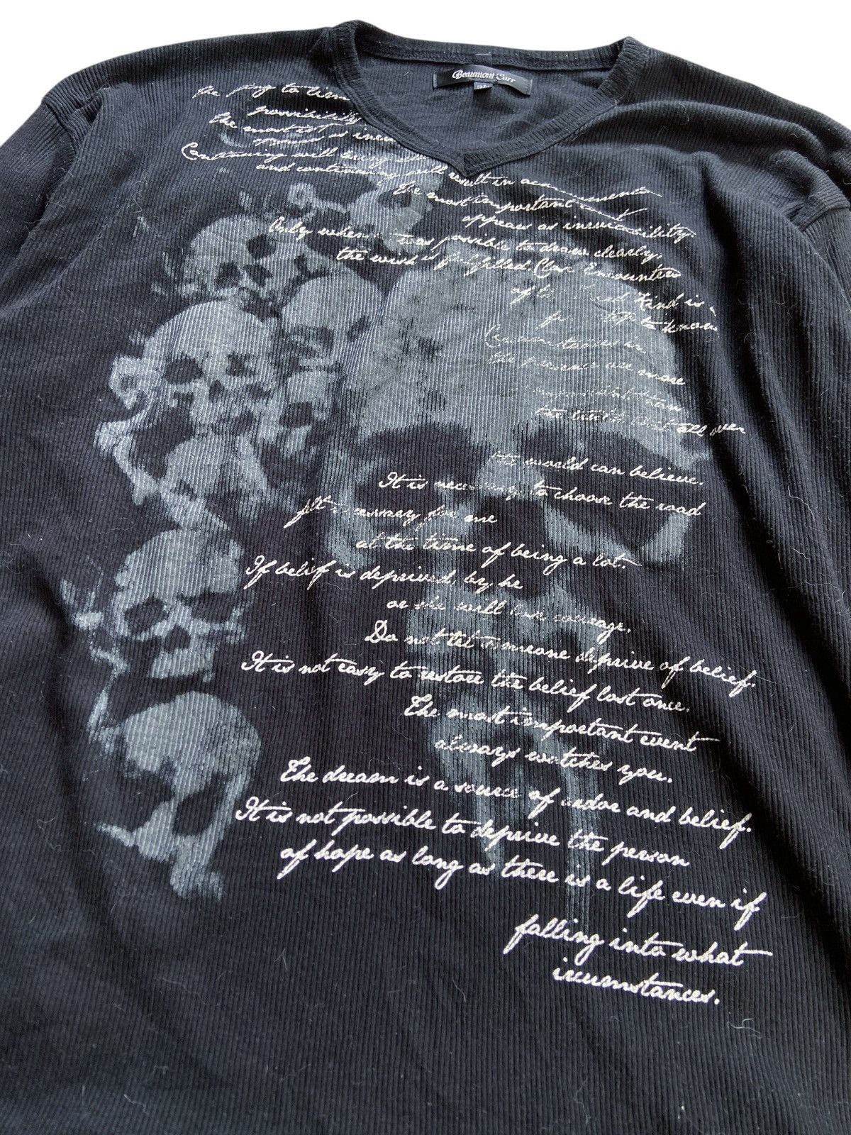Japanese Brand BEAUMONT CARR GOTHIC POEM LONG SLEEVE Size US XL / EU 56 / 4 - 2 Thumbnail