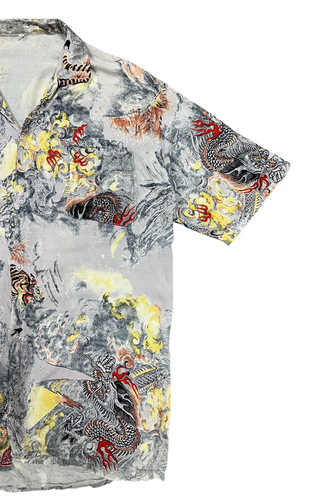 Japanese Brand Aloha hawaiian shirt fighting dragon &tiger shirt Size US M / EU 48-50 / 2 - 5 Thumbnail