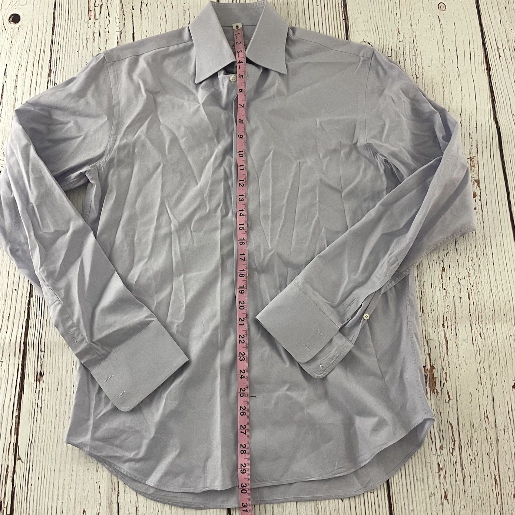 Armani Armani Collezioni Shirt Long Sleeve Button-Up Men Large Purple Size US L / EU 52-54 / 3 - 4 Thumbnail