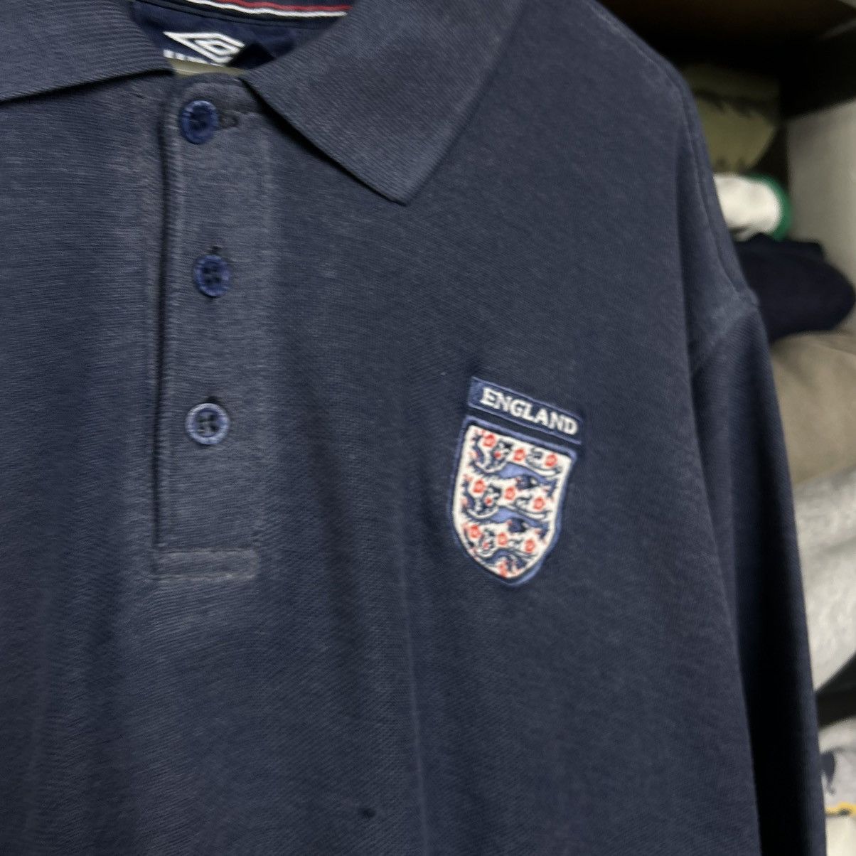 Umbro Vintage Umbro FC England small logo 90’s soccer polo Size US L / EU 52-54 / 3 - 4 Thumbnail