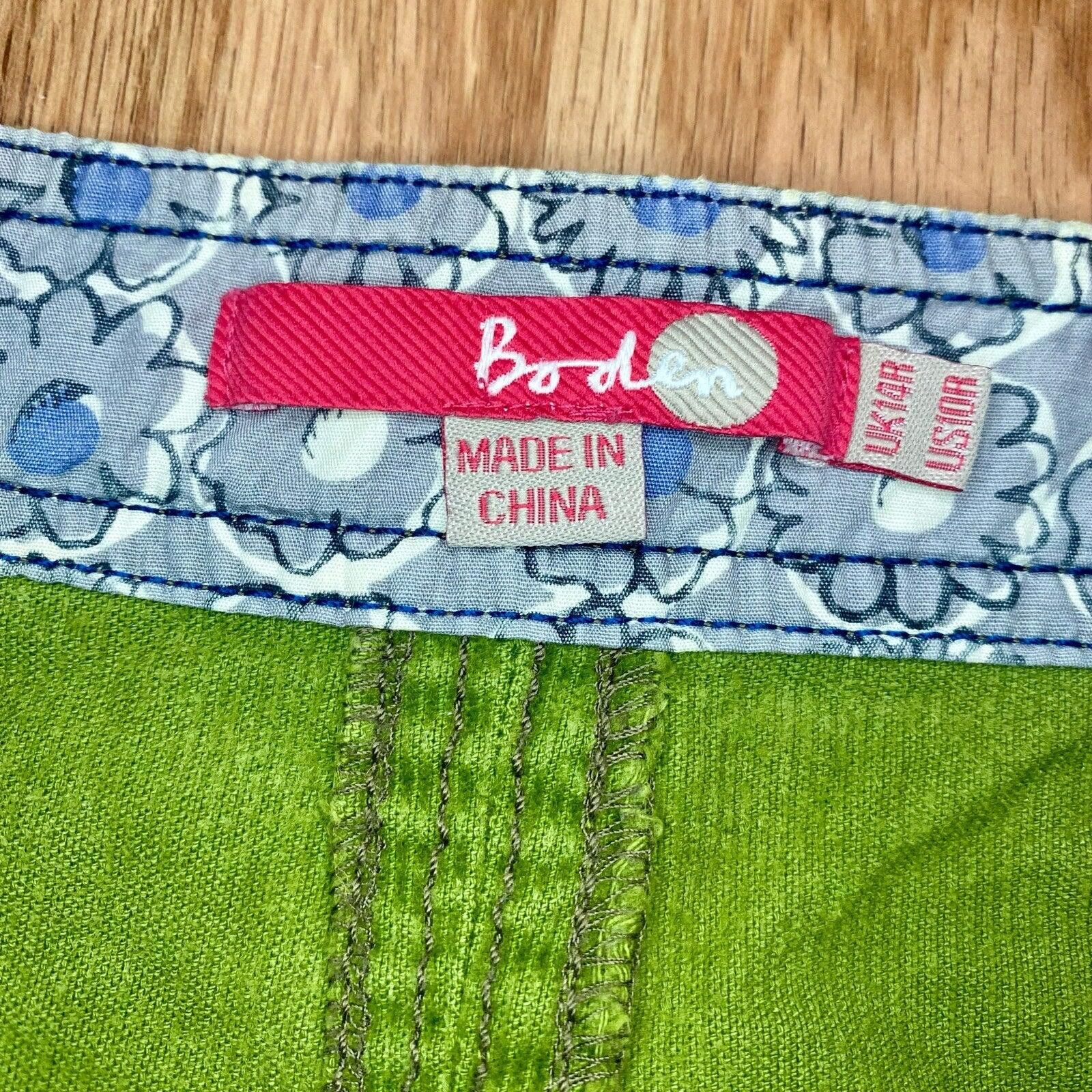 Boden Boden Preppy Green Corduroy Mini Skirt Womens 8 Regular Size 30" / US 8 / IT 44 - 9 Thumbnail