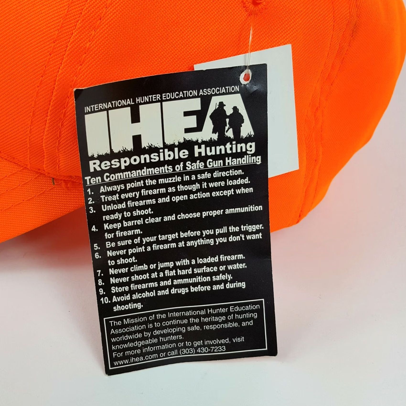 Vintage VINTAGE Signatures Hunting High Vis Trucker Hat Outdoor Snapback Cap Neon Orange Deer Men Adjustable Cap Size ONE SIZE - 6 Thumbnail