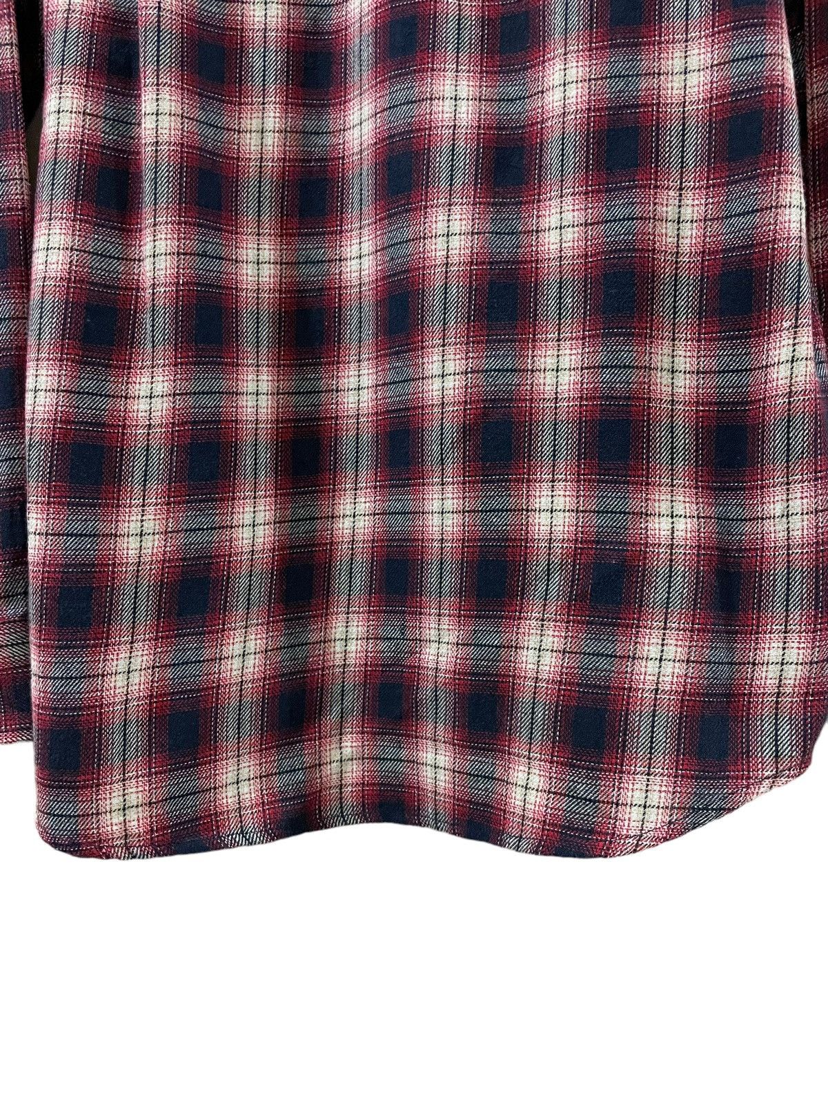 Flannel × Japanese Brand Vintage Uniqlo Travis Scott Style Tartan Plaid Flannel Size US L / EU 52-54 / 3 - 10 Thumbnail